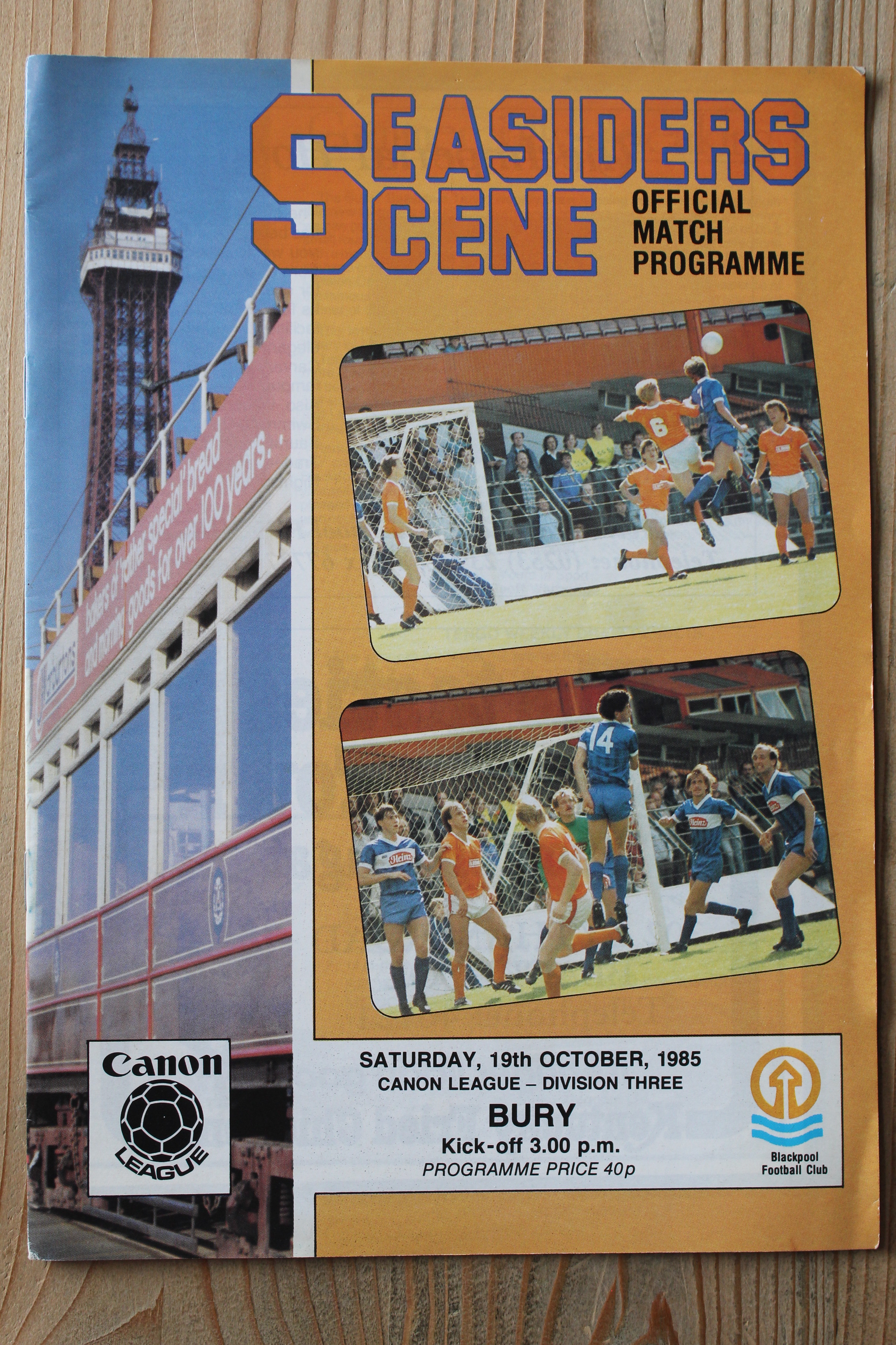 Blackpool FC v Bury FC