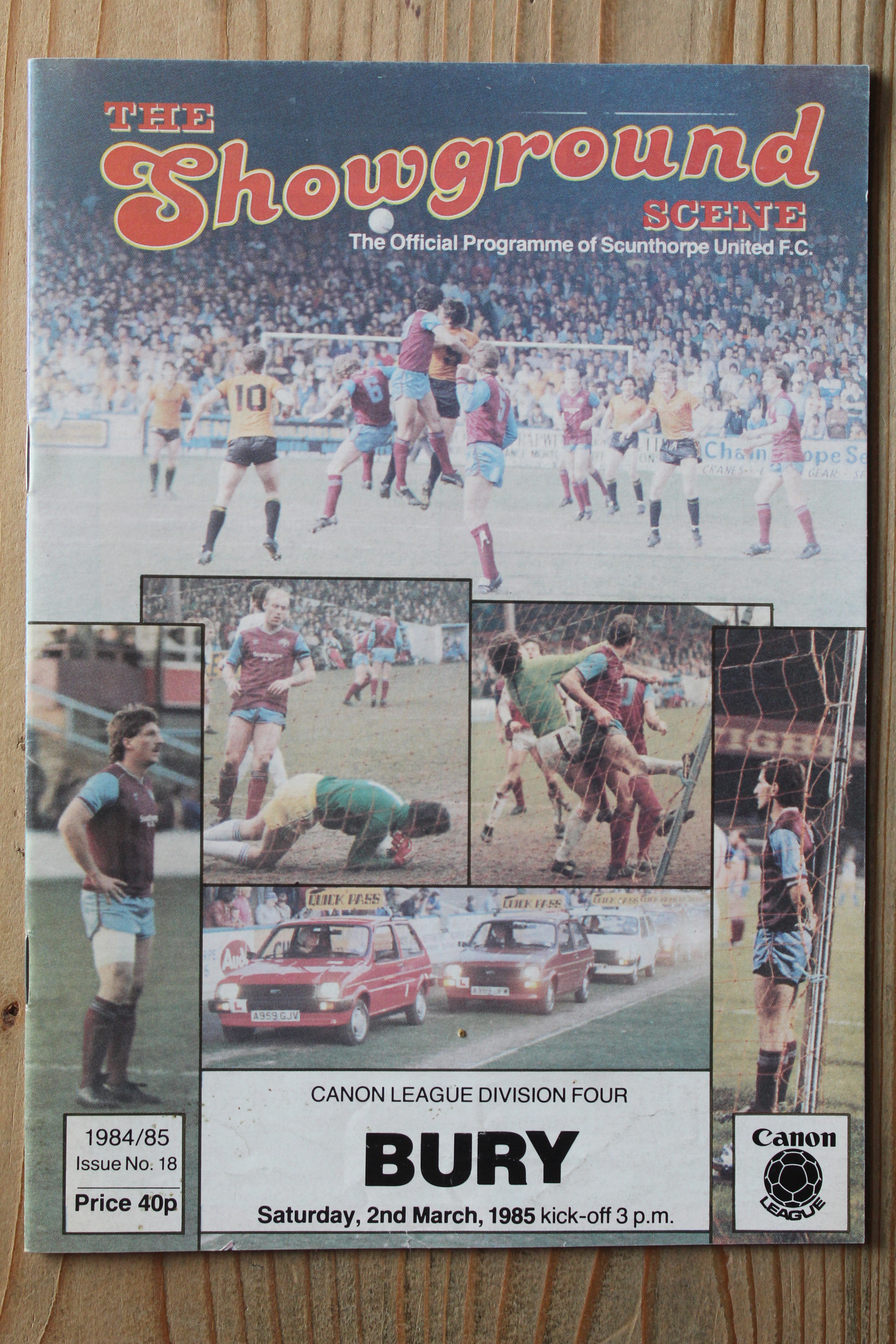 Scunthorpe United FC v Bury FC