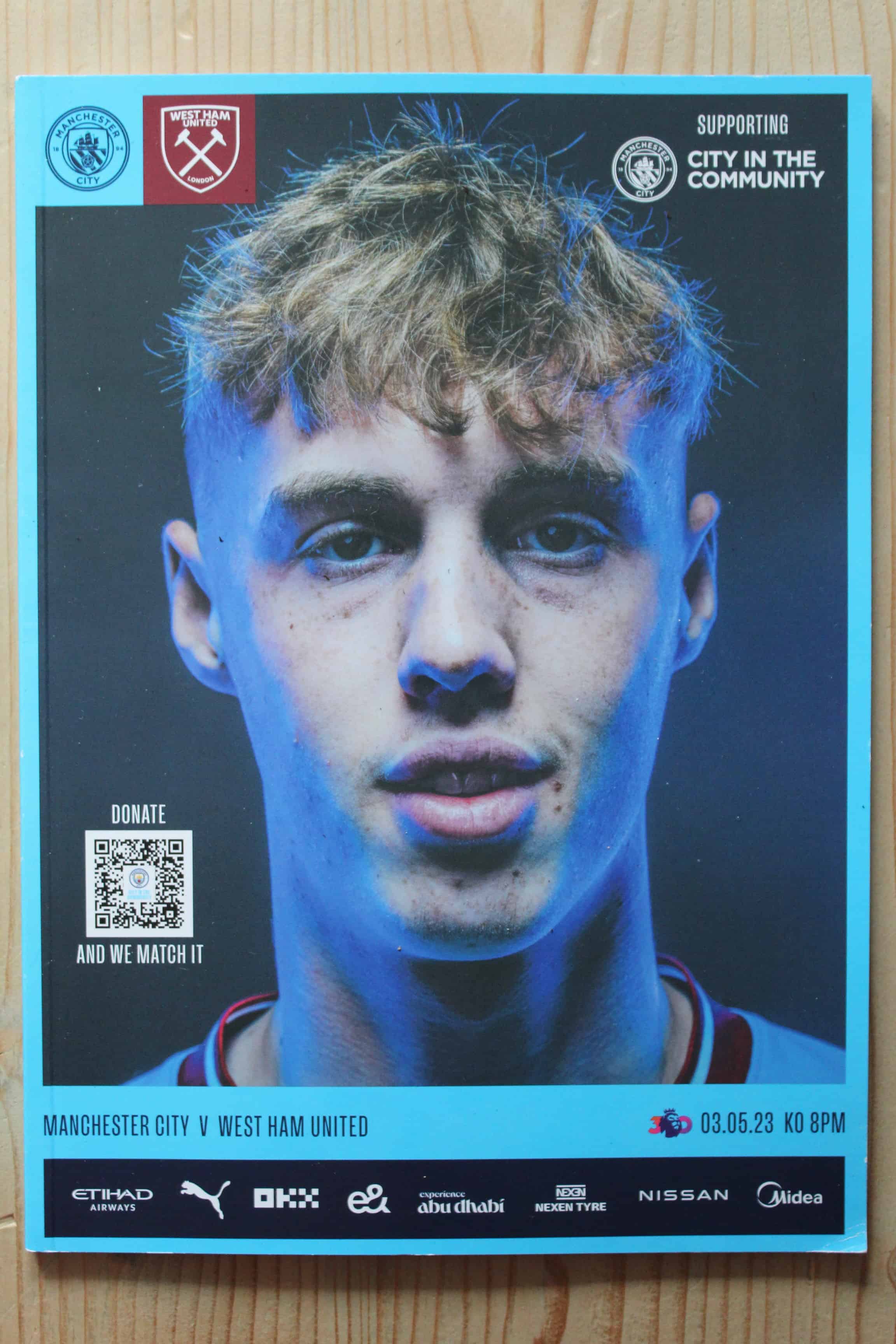 Manchester City FC v West Ham United FC