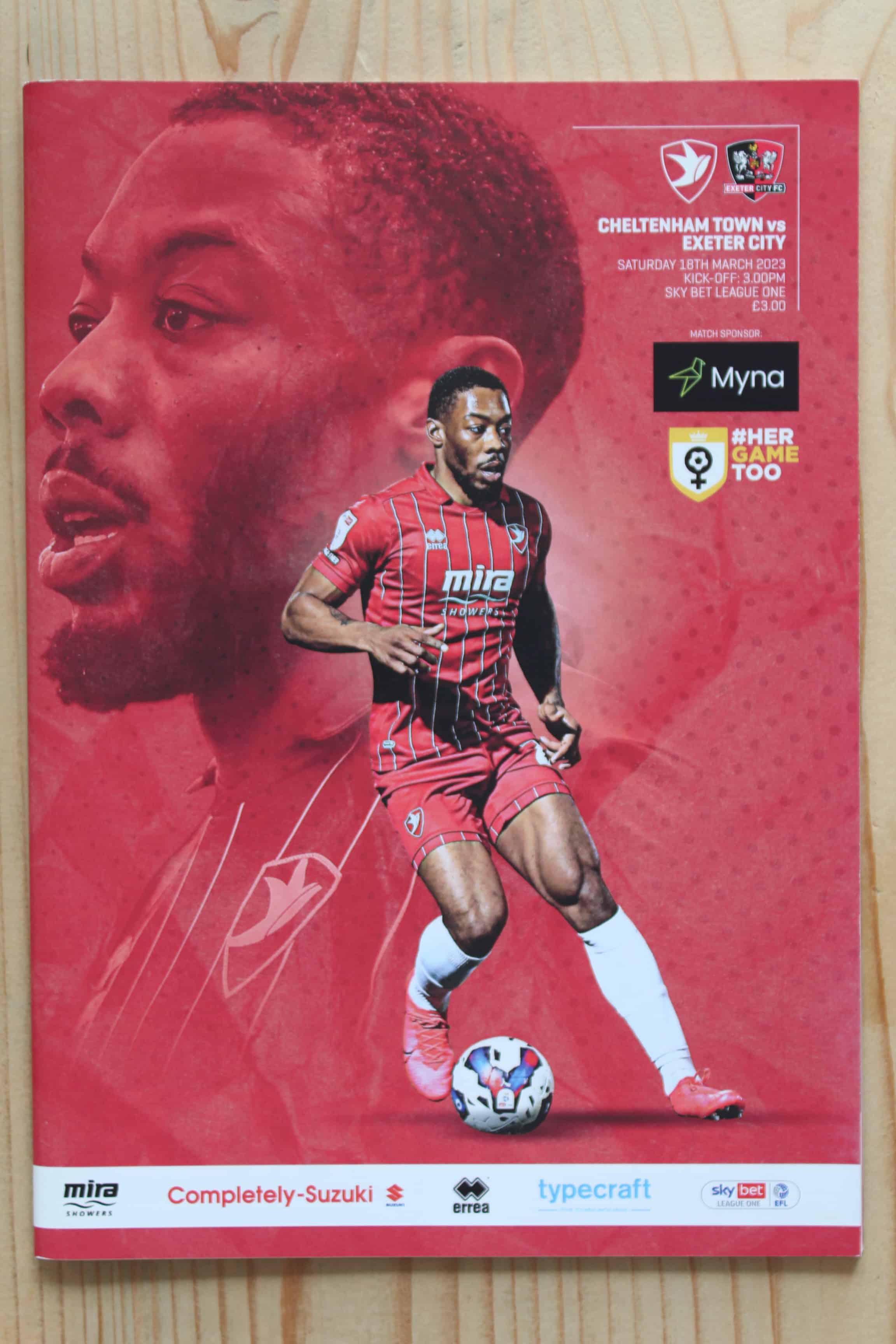 Cheltenham Town FC v Exeter City FC