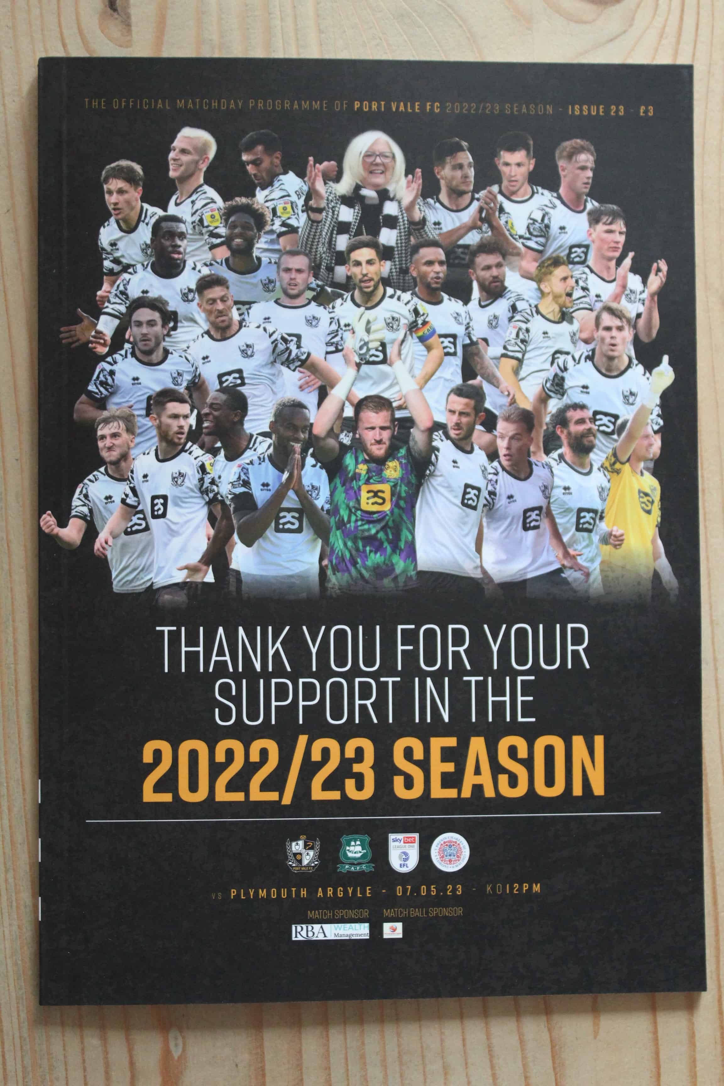 Port Vale FC v Plymouth Argyle FC
