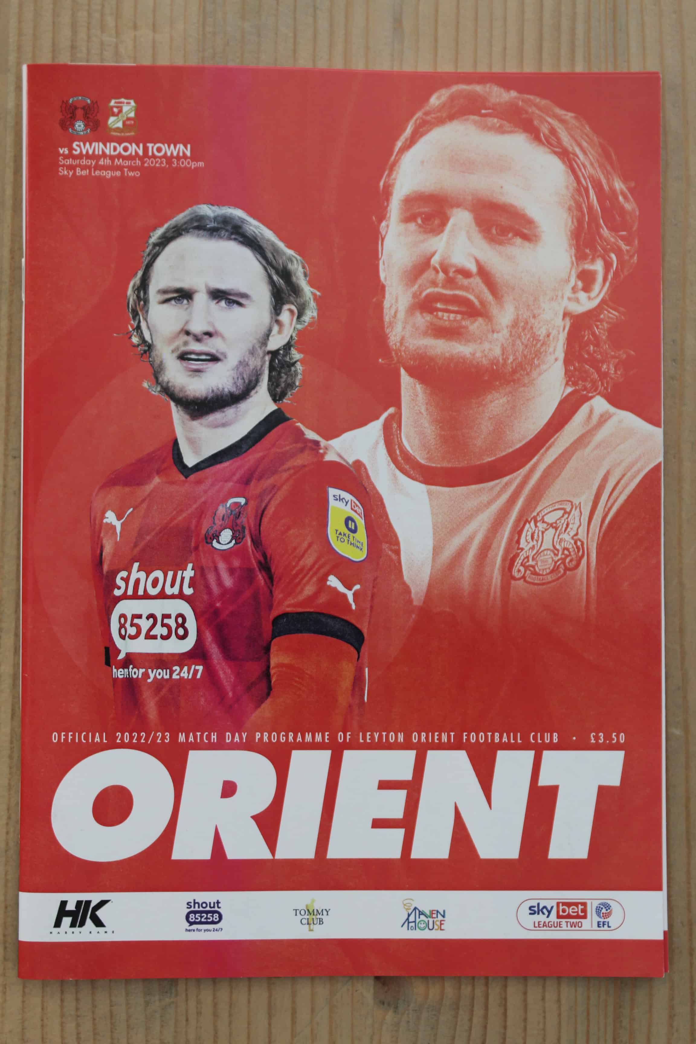 Leyton Orient FC v Swindon Town FC