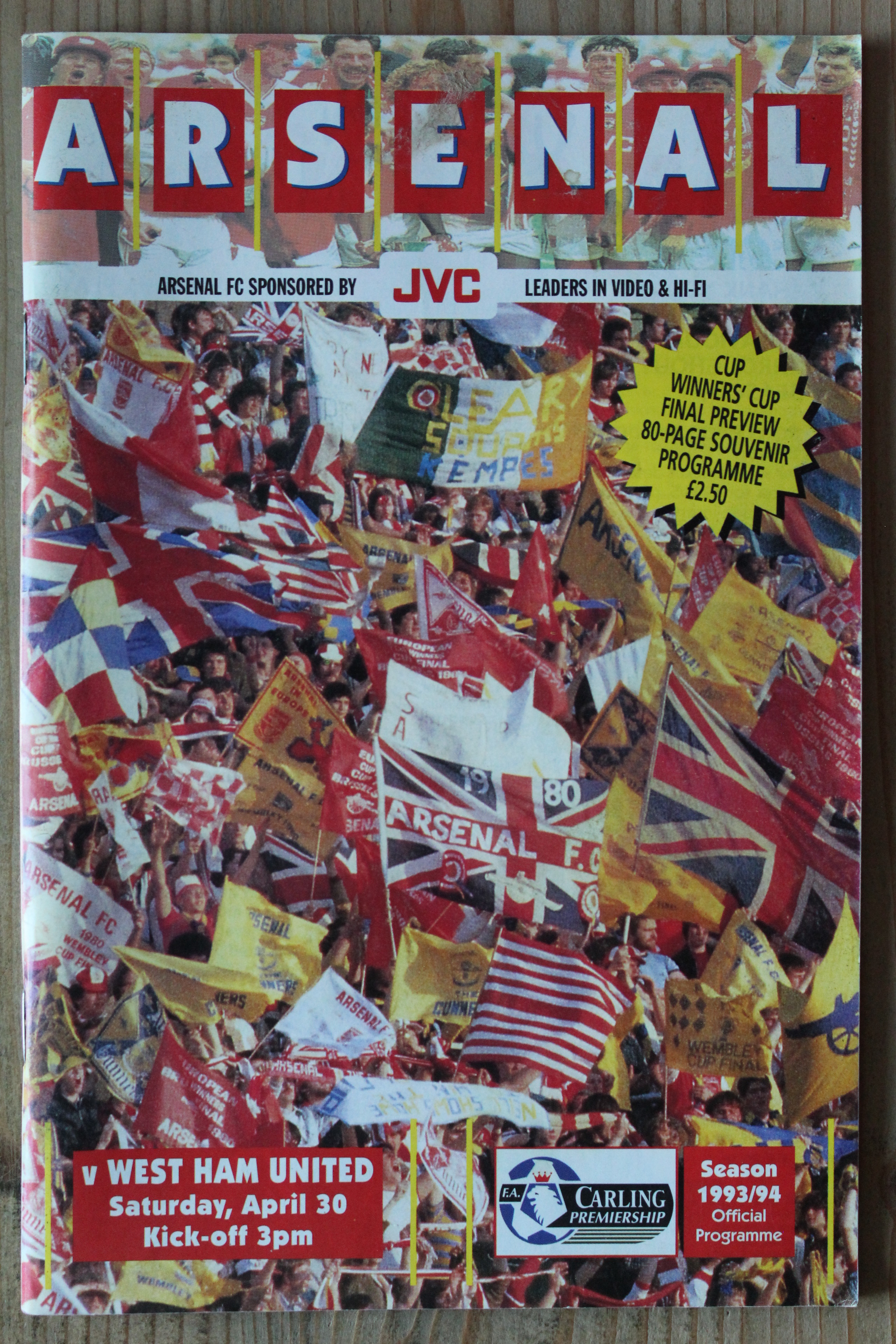 Arsenal FC v West Ham United FC