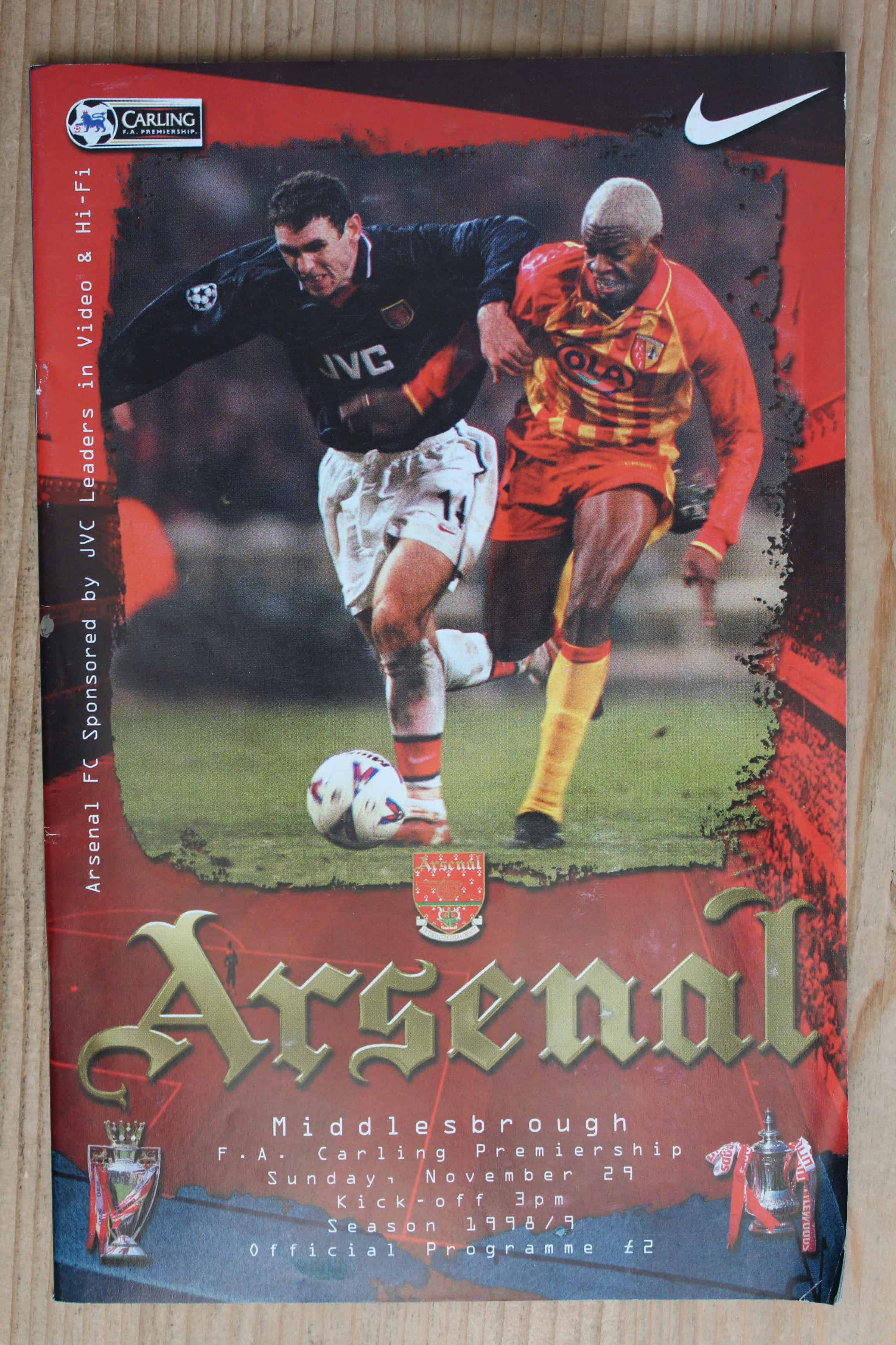 Arsenal FC v Middlesbrough FC