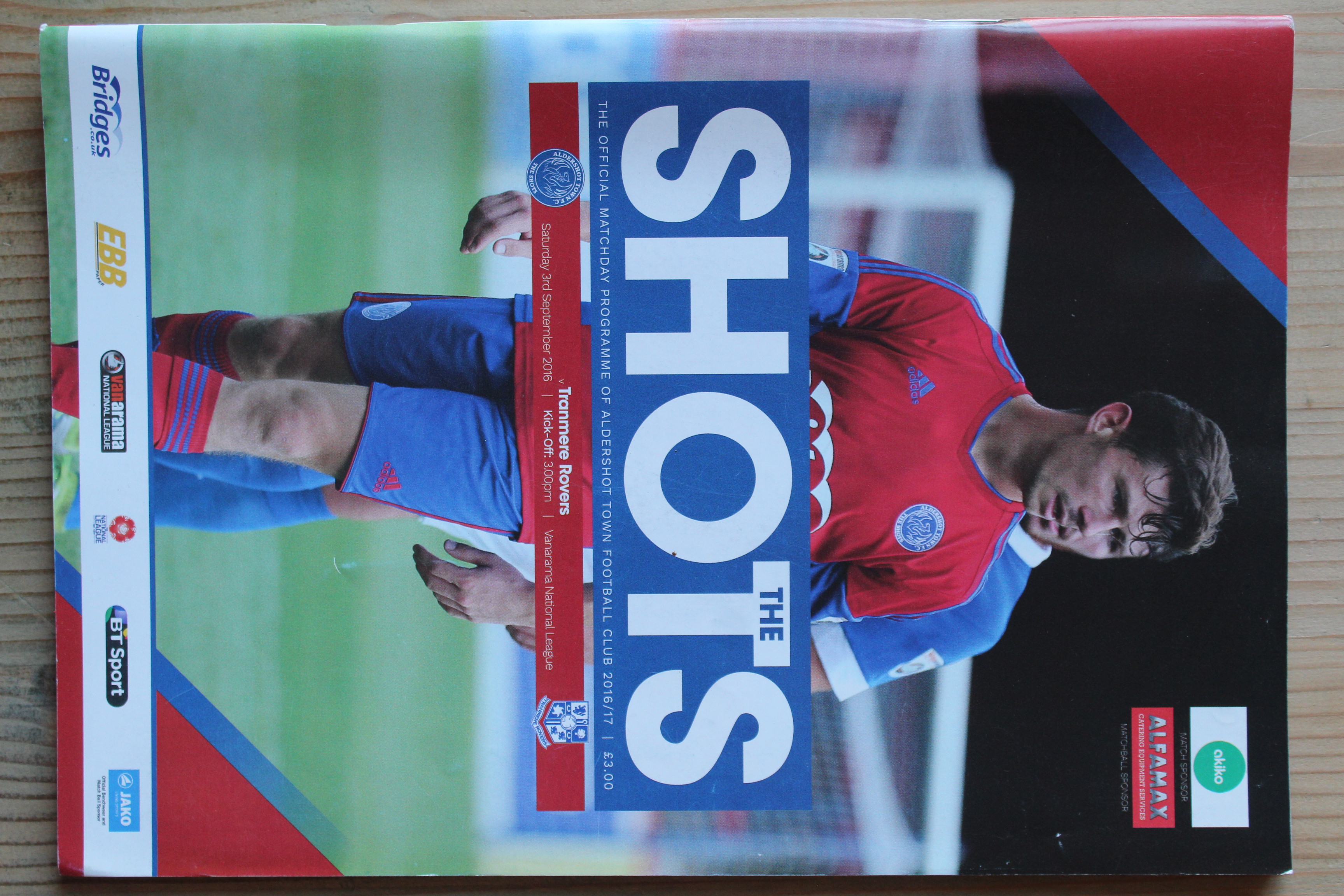 Aldershot Town F.C v Tranmere Rovers FC