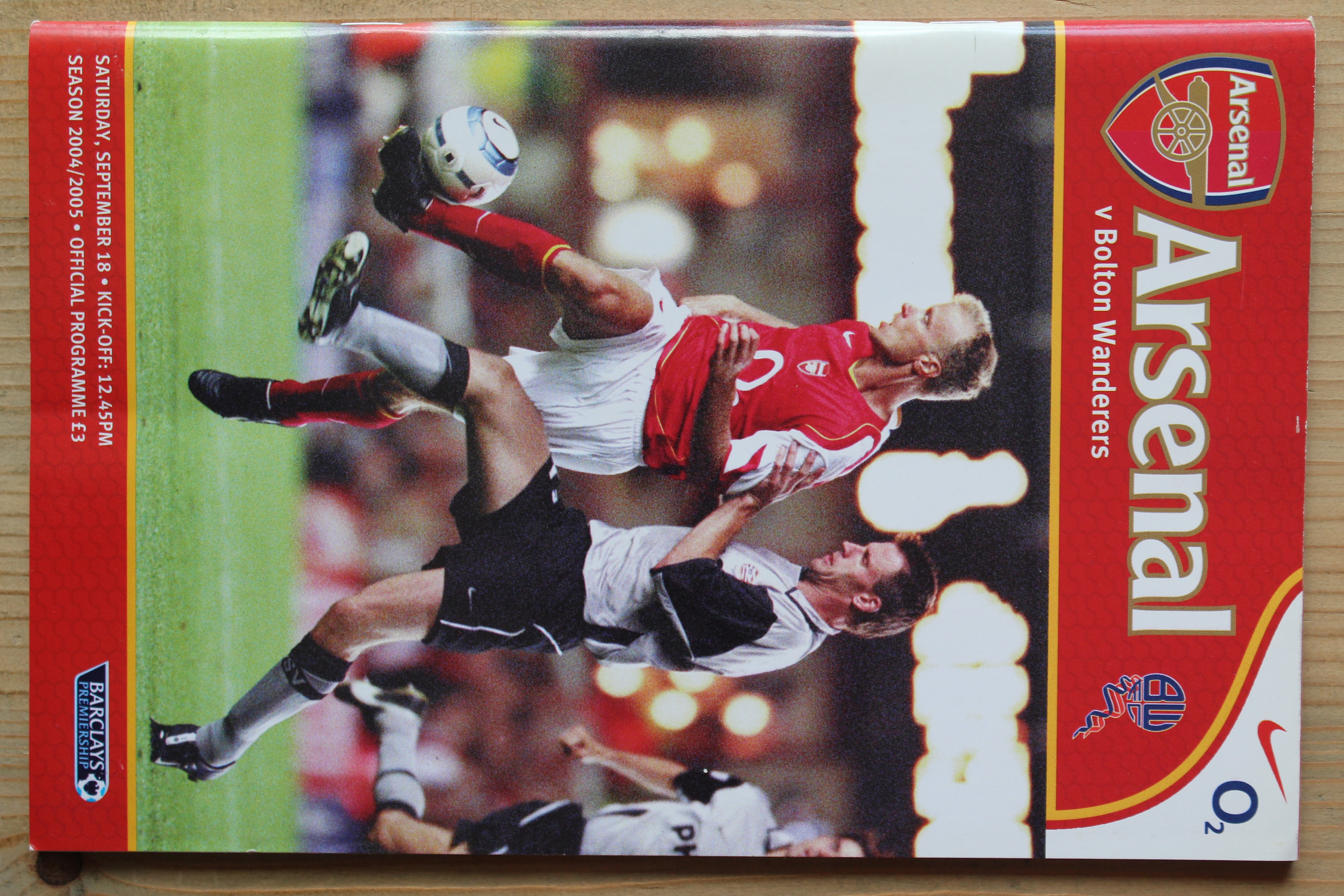 Arsenal FC v Bolton Wanderers FC