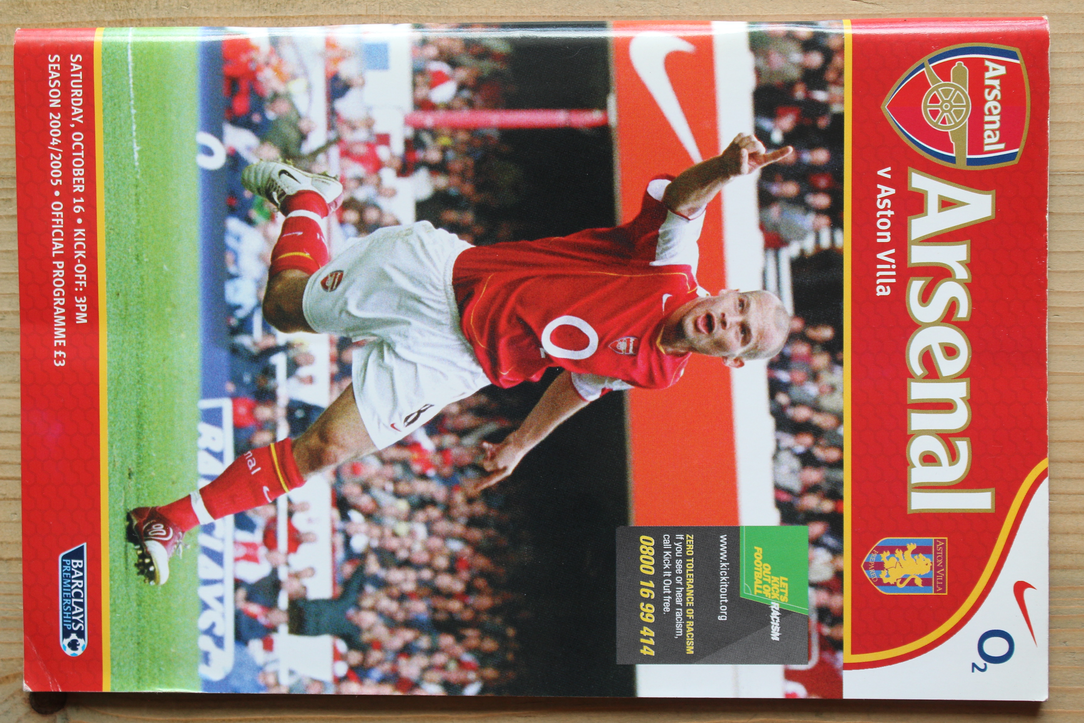 Arsenal FC v Aston Villa FC