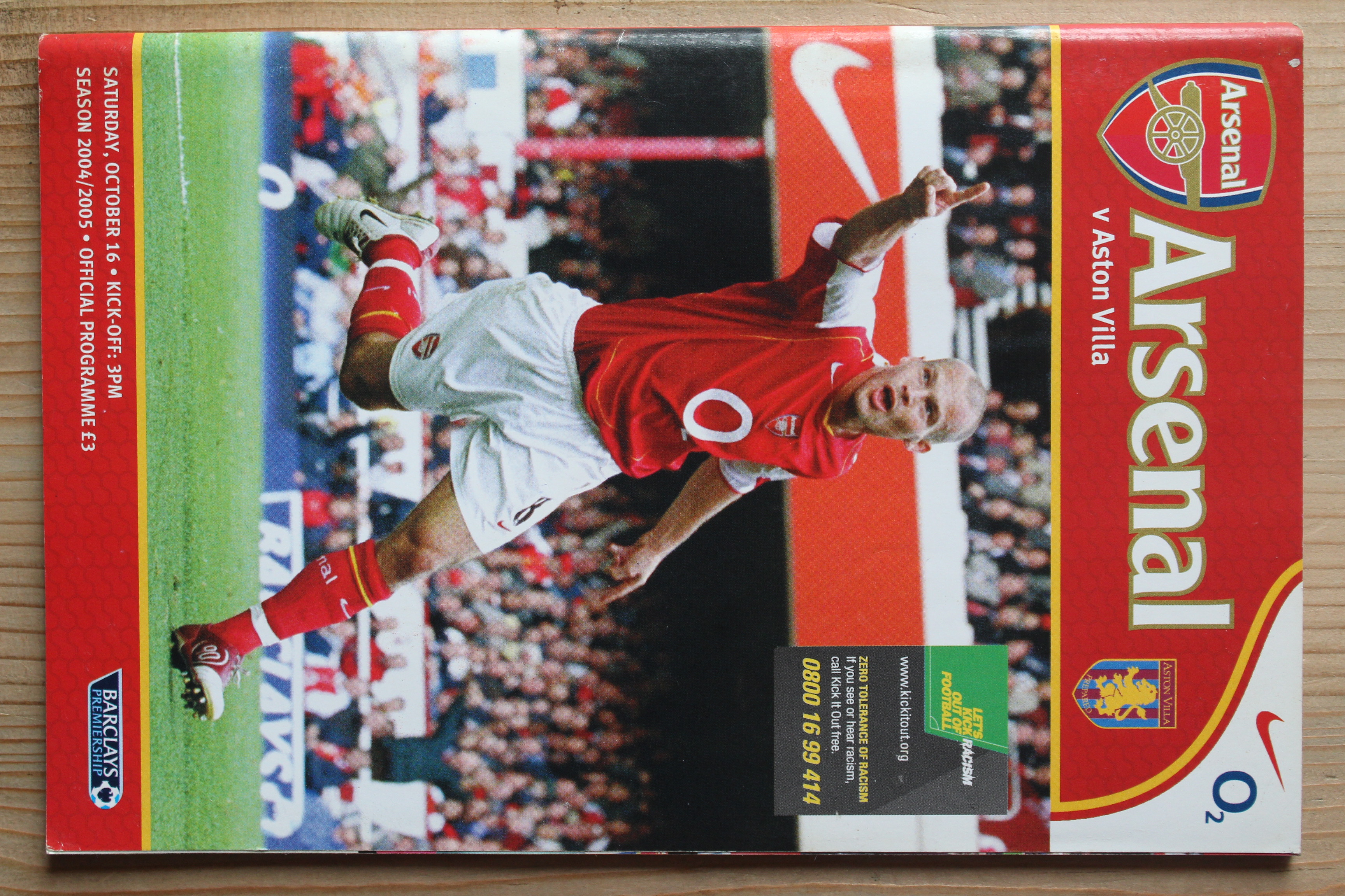Arsenal FC v Aston Villa FC