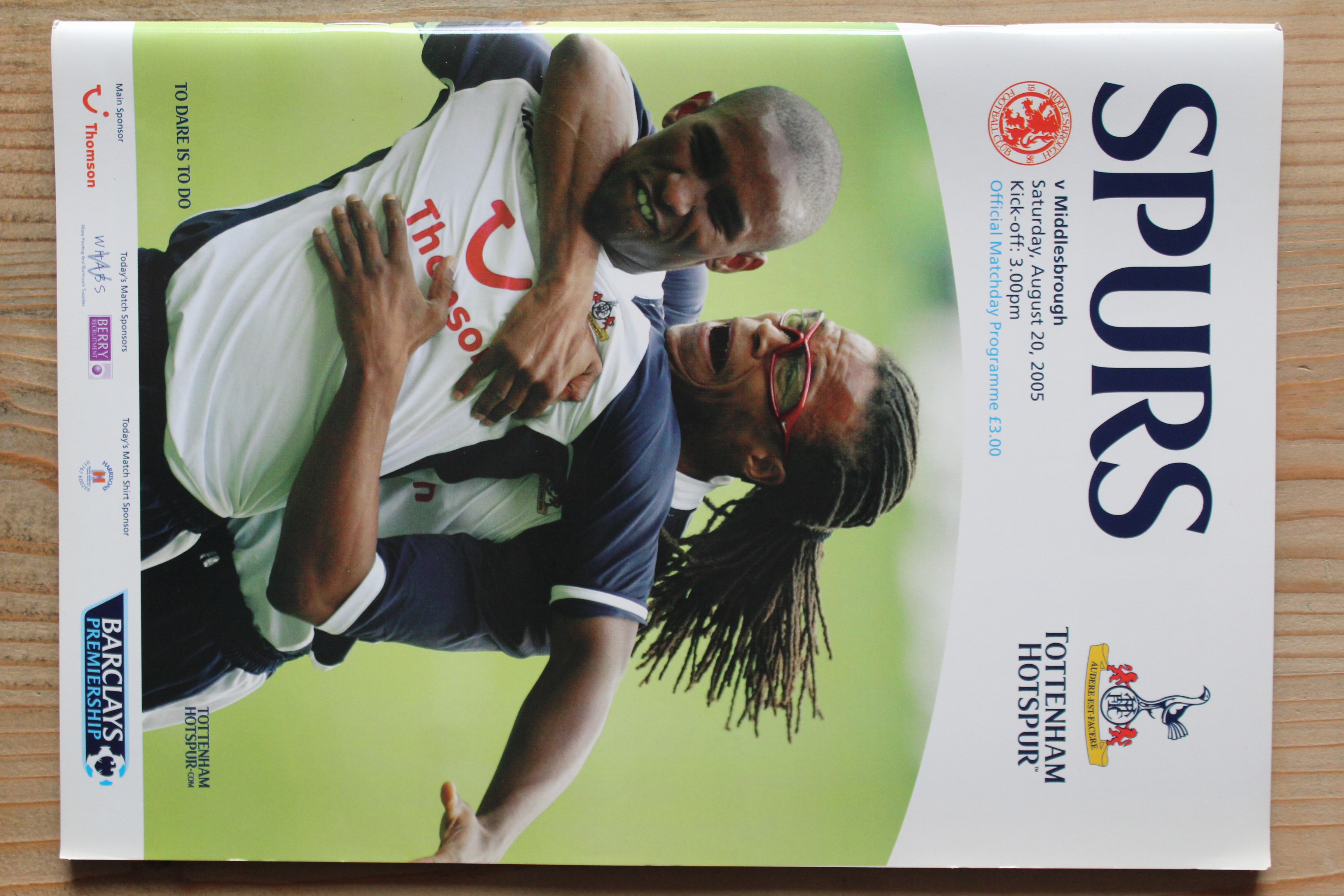 Tottenham Hotspur FC v Middlesbrough FC