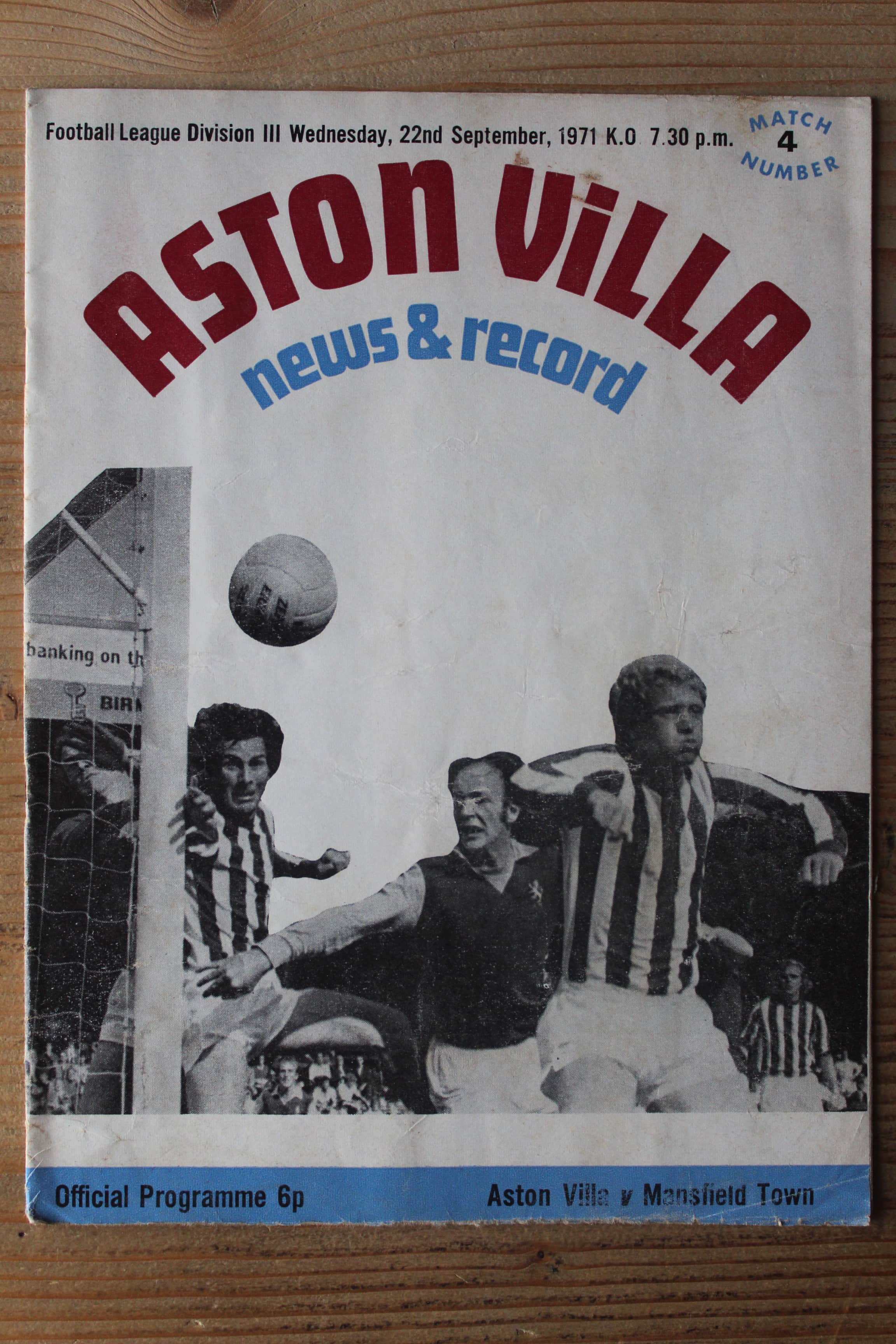 Aston Villa FC v Mansfield Town FC