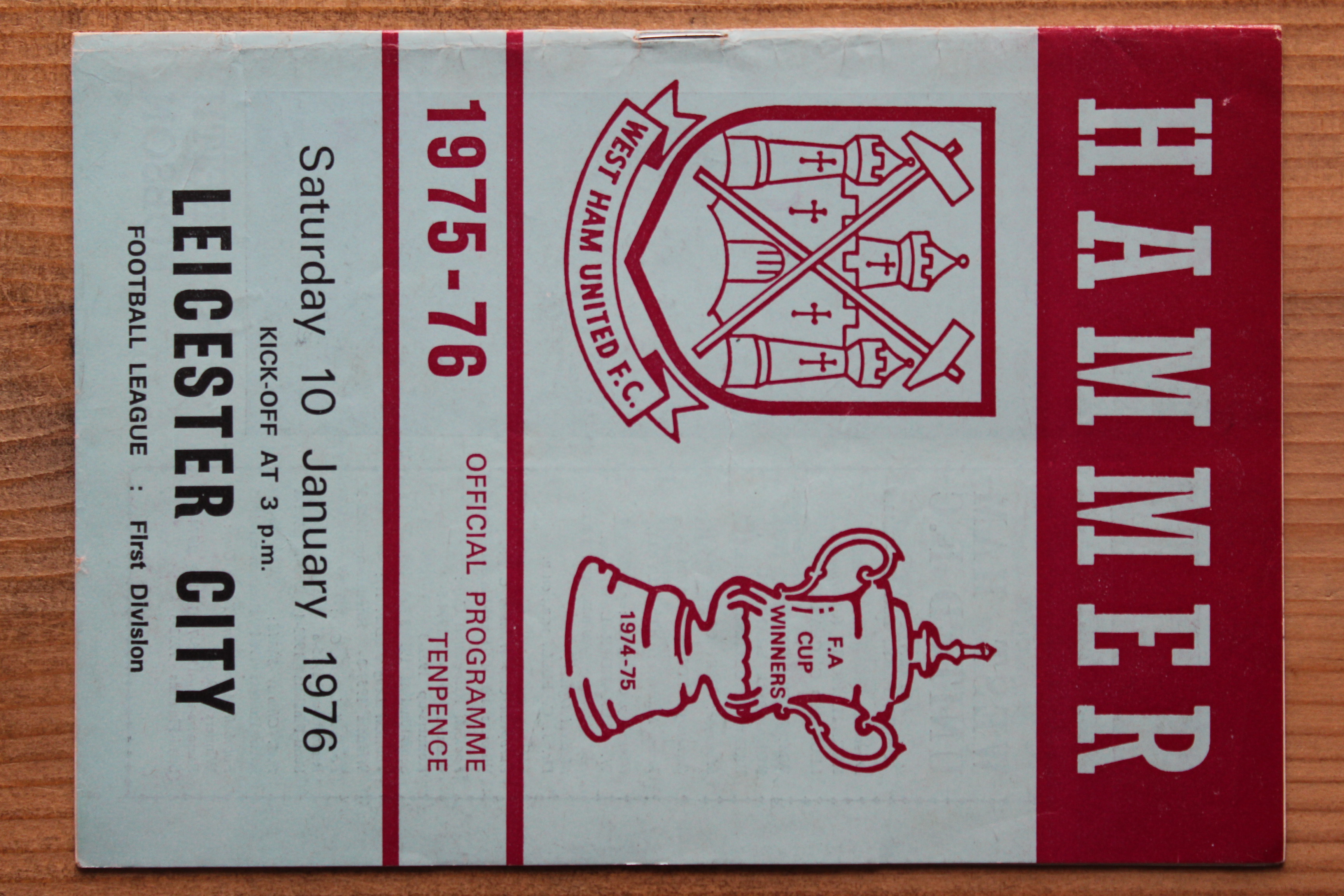 West Ham United FC v Leicester City FC