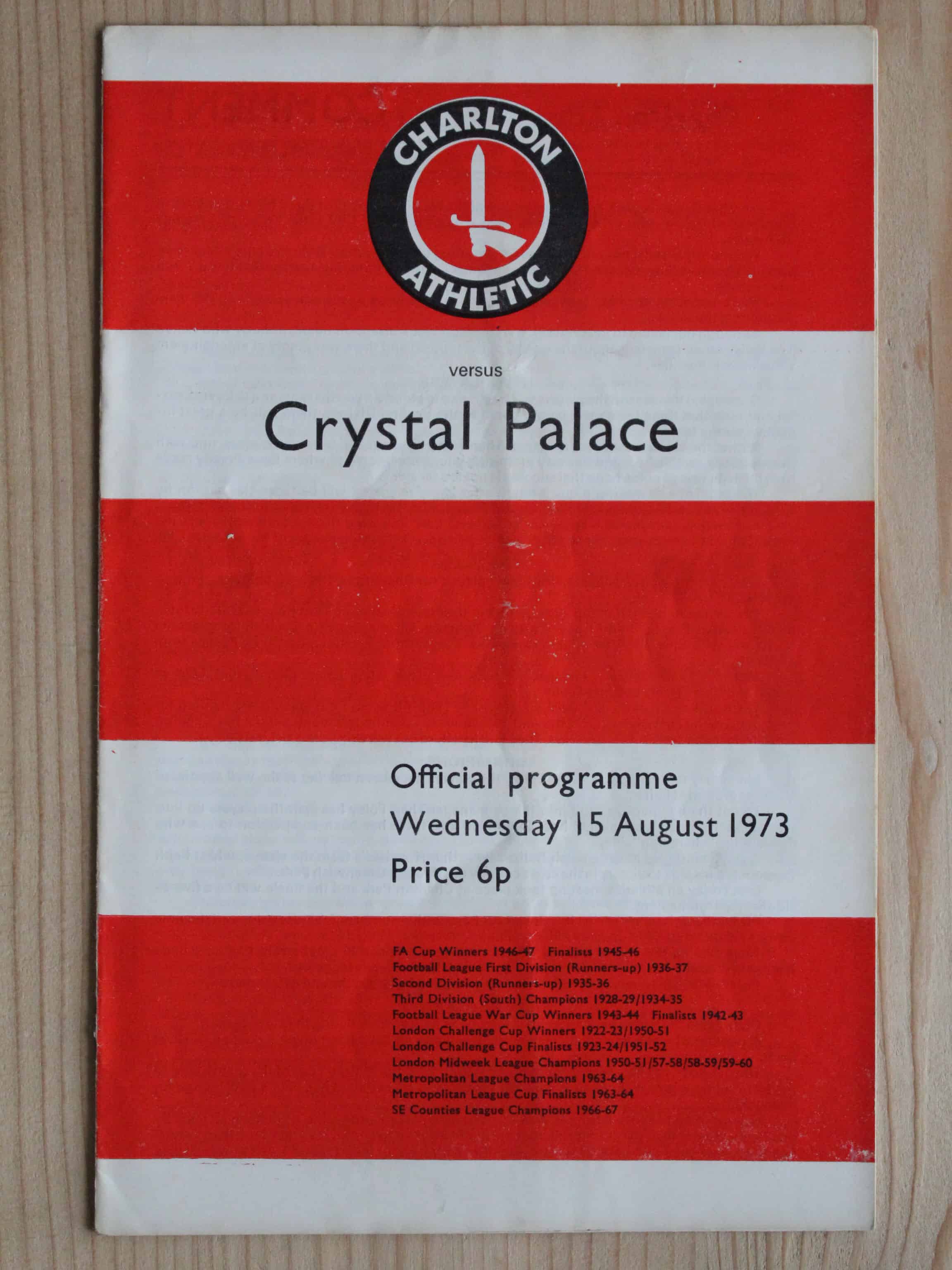 Charlton Athletic FC v Crystal Palace FC
