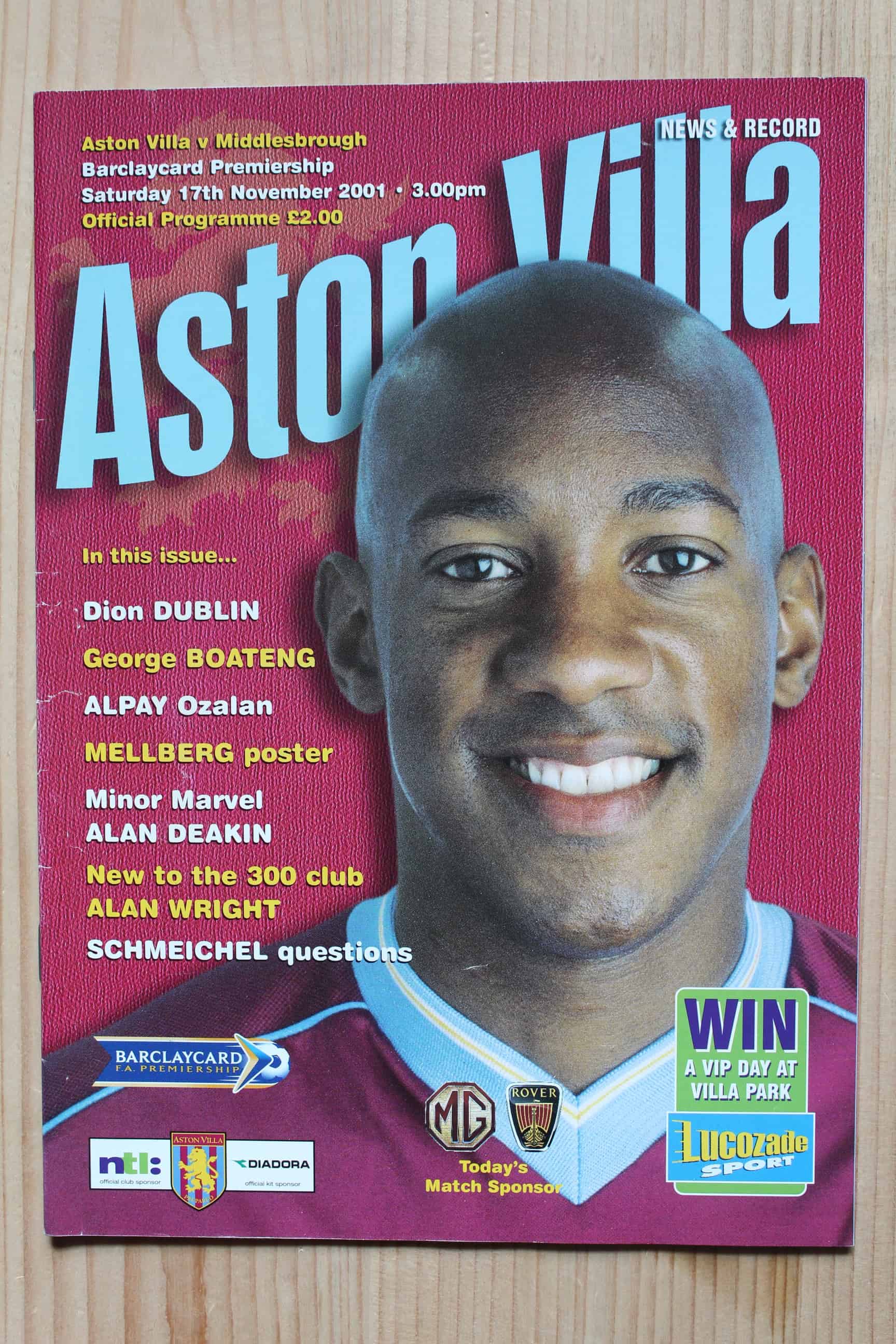 Aston Villa FC v Middlesbrough FC