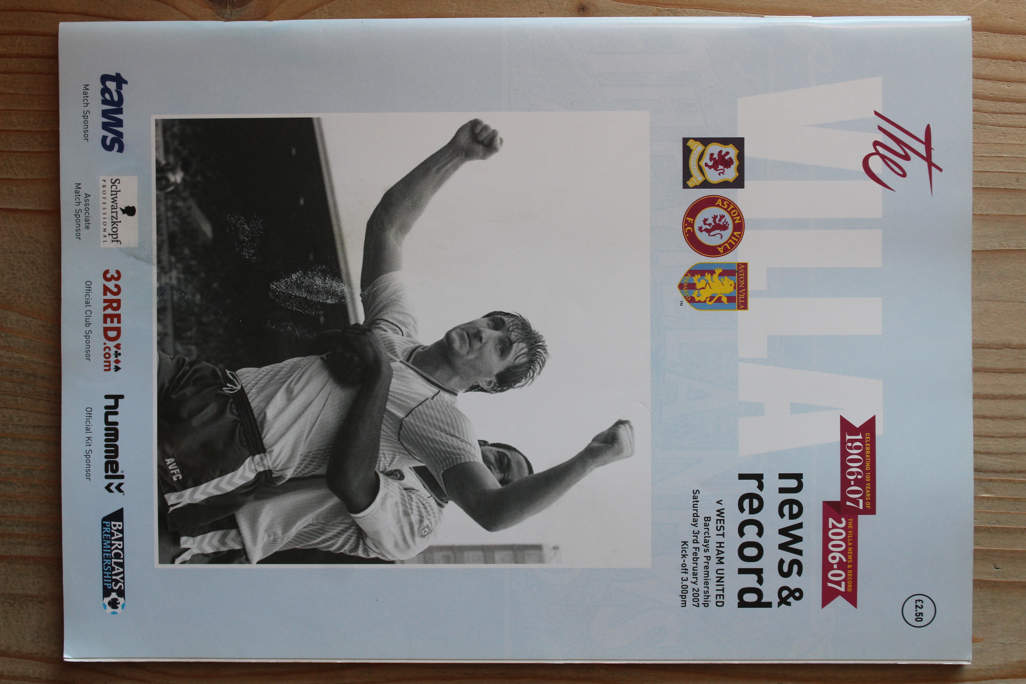 Aston Villa FC v West Ham United FC
