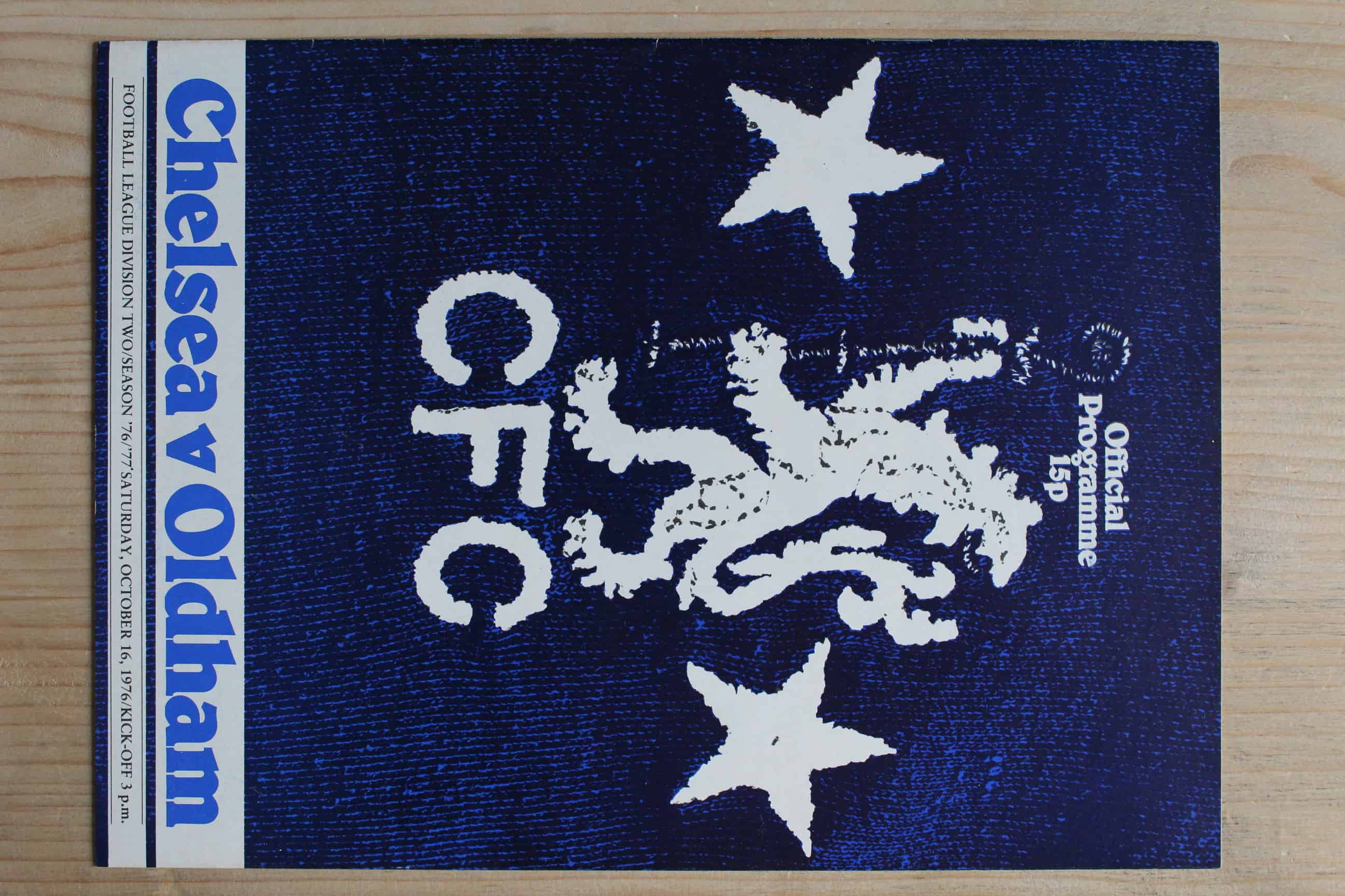 Fanion Vintage Oldham Athletic Football Club – 11 X 16 – Sous Plastique