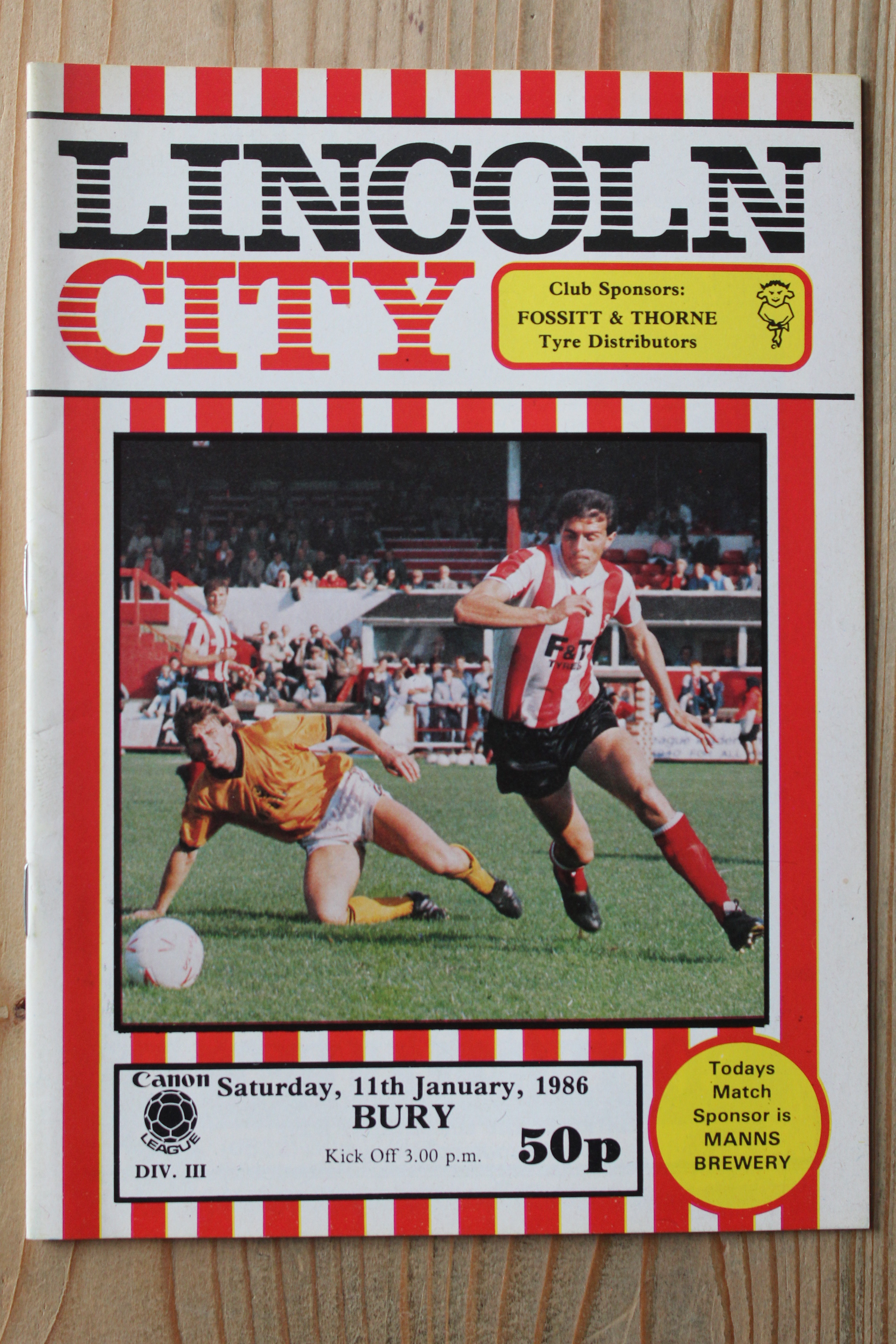 Lincoln City FC v Bury FC