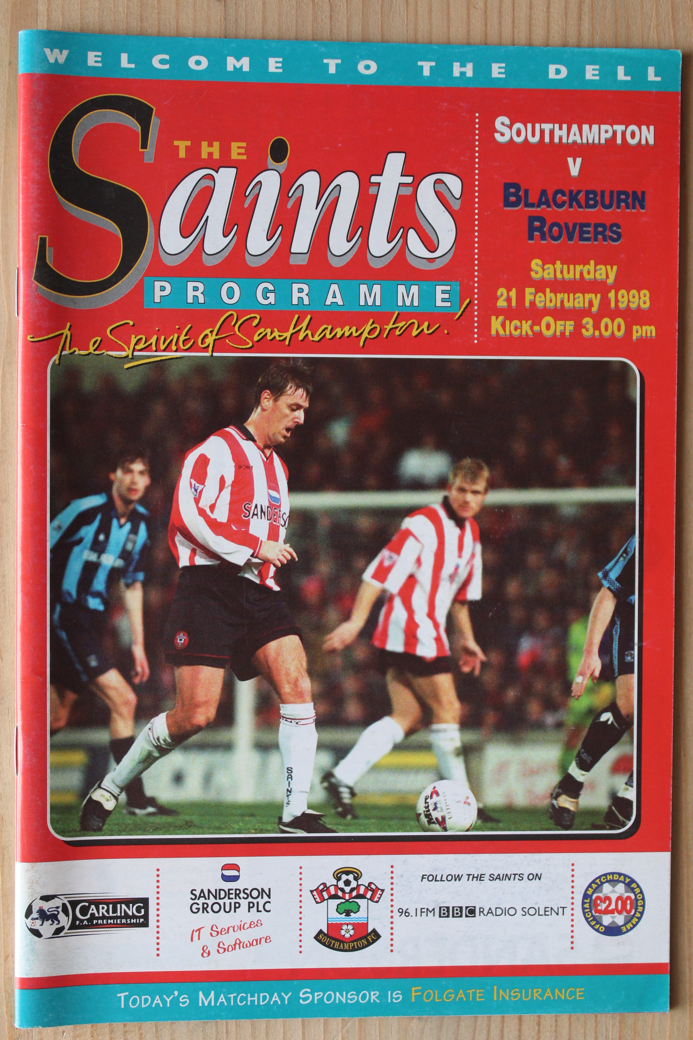 Southampton FC v Blackburn Rovers FC