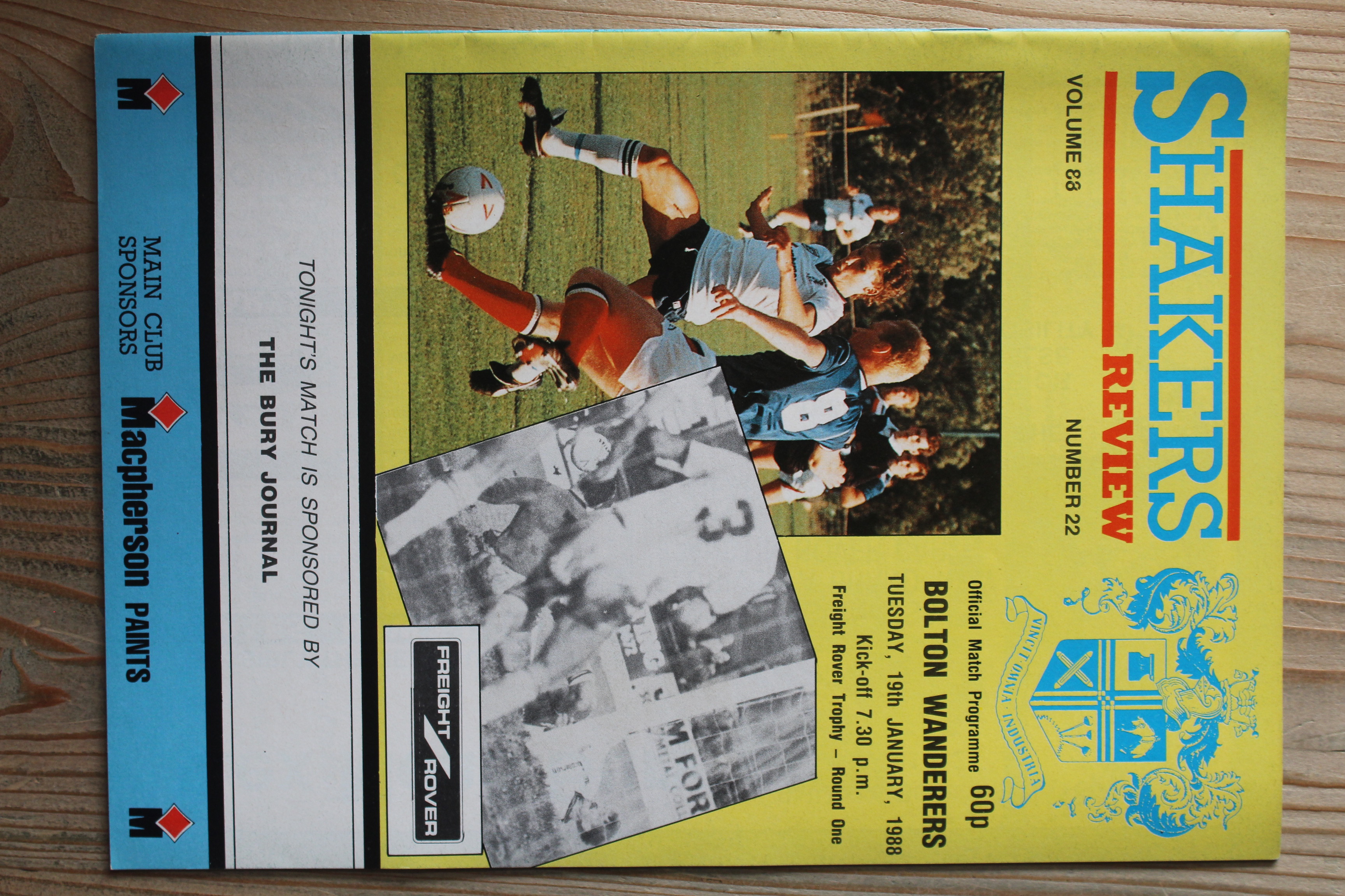 Bury FC v Bolton Wanderers FC