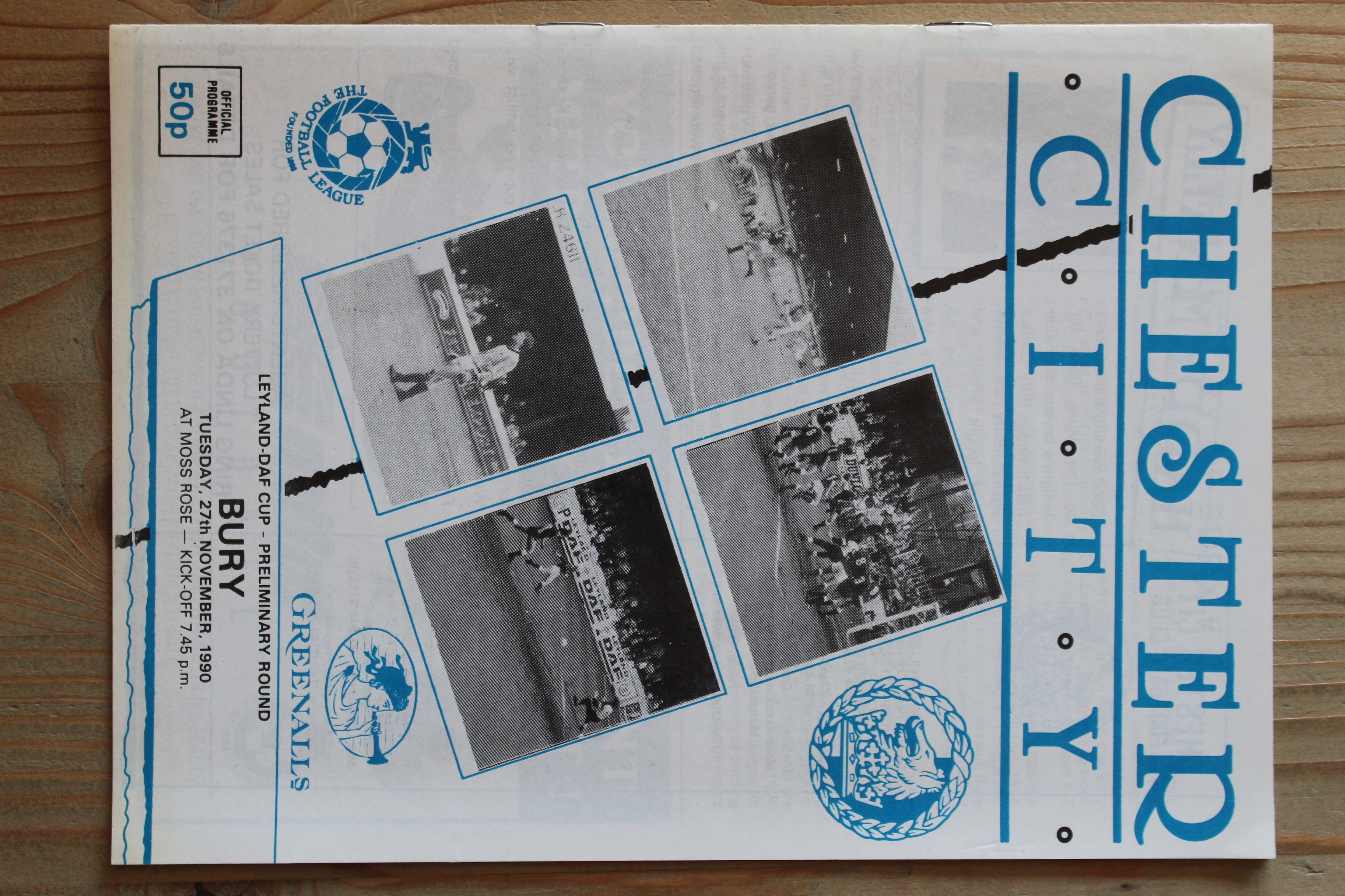Chester City FC v Bury FC