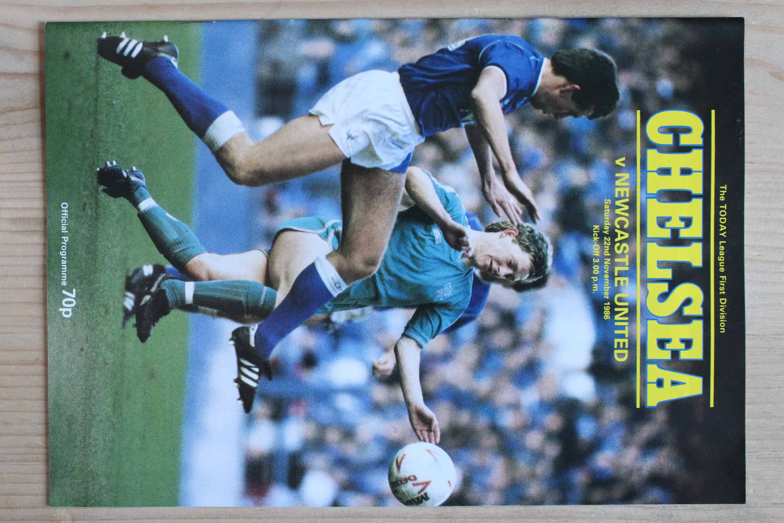 Chelsea FC v Newcastle United FC, November 22 1986
