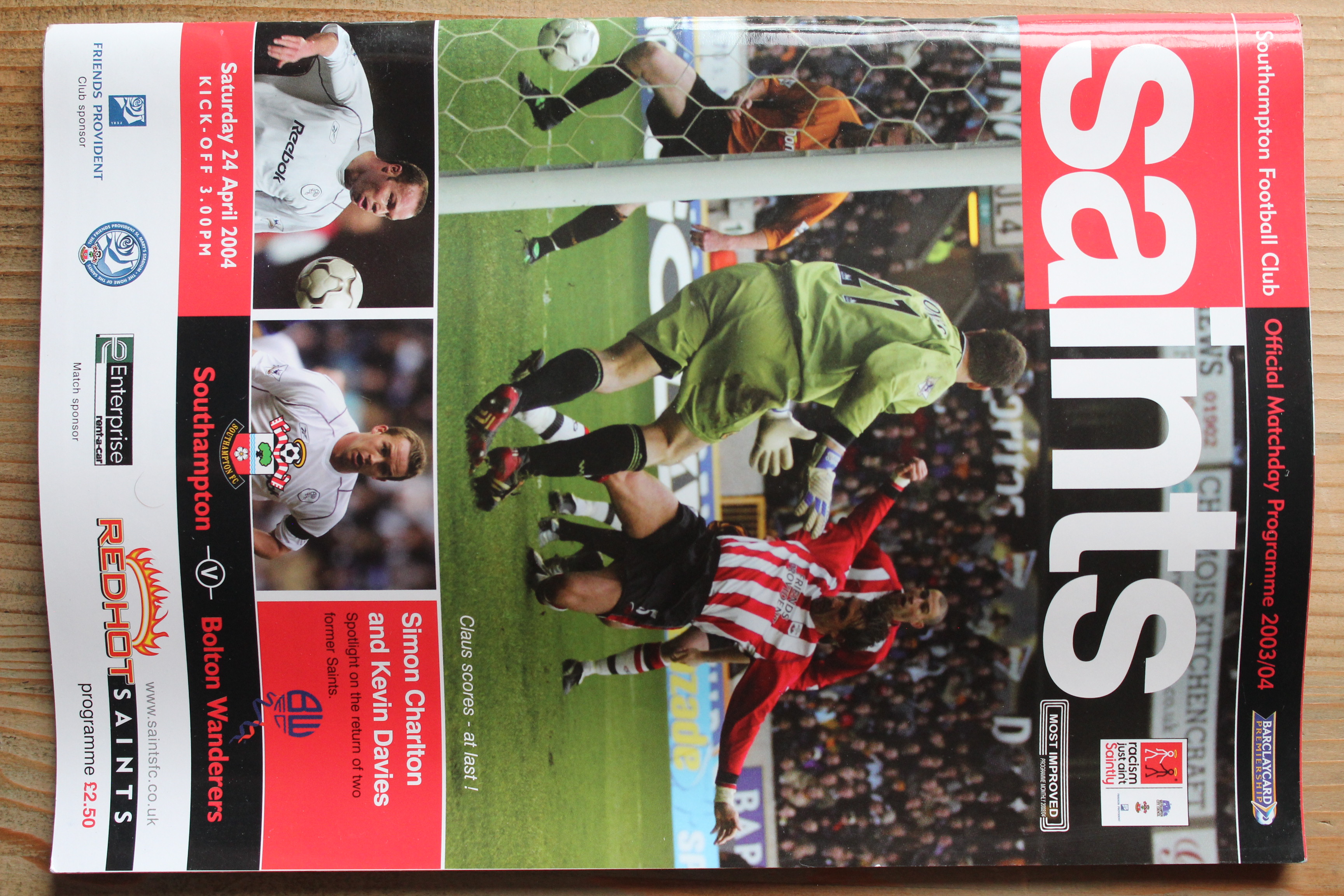 Southampton FC v Bolton Wanderers FC