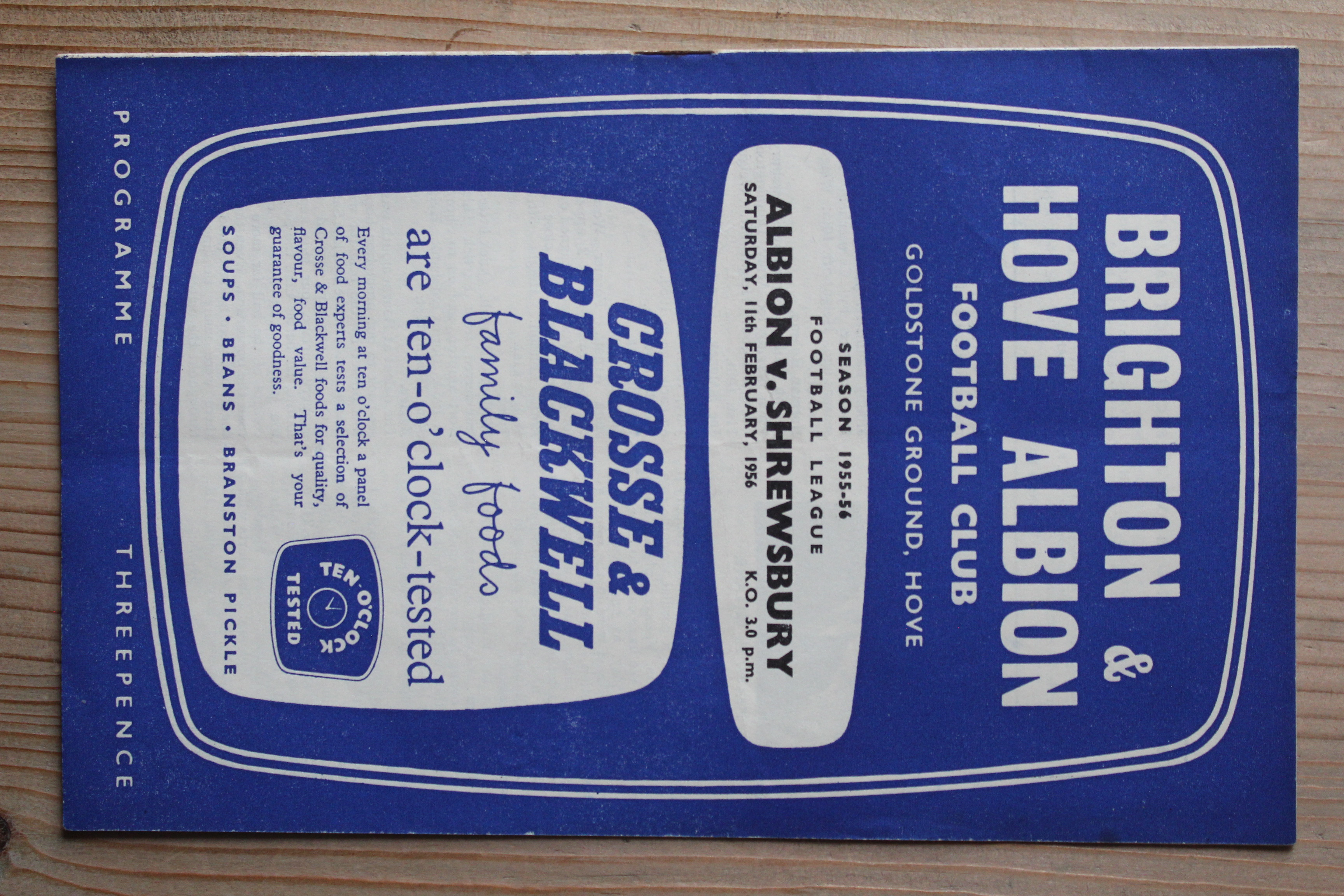 Brighton & Hove Albion FC v Shrewsbury Town FC