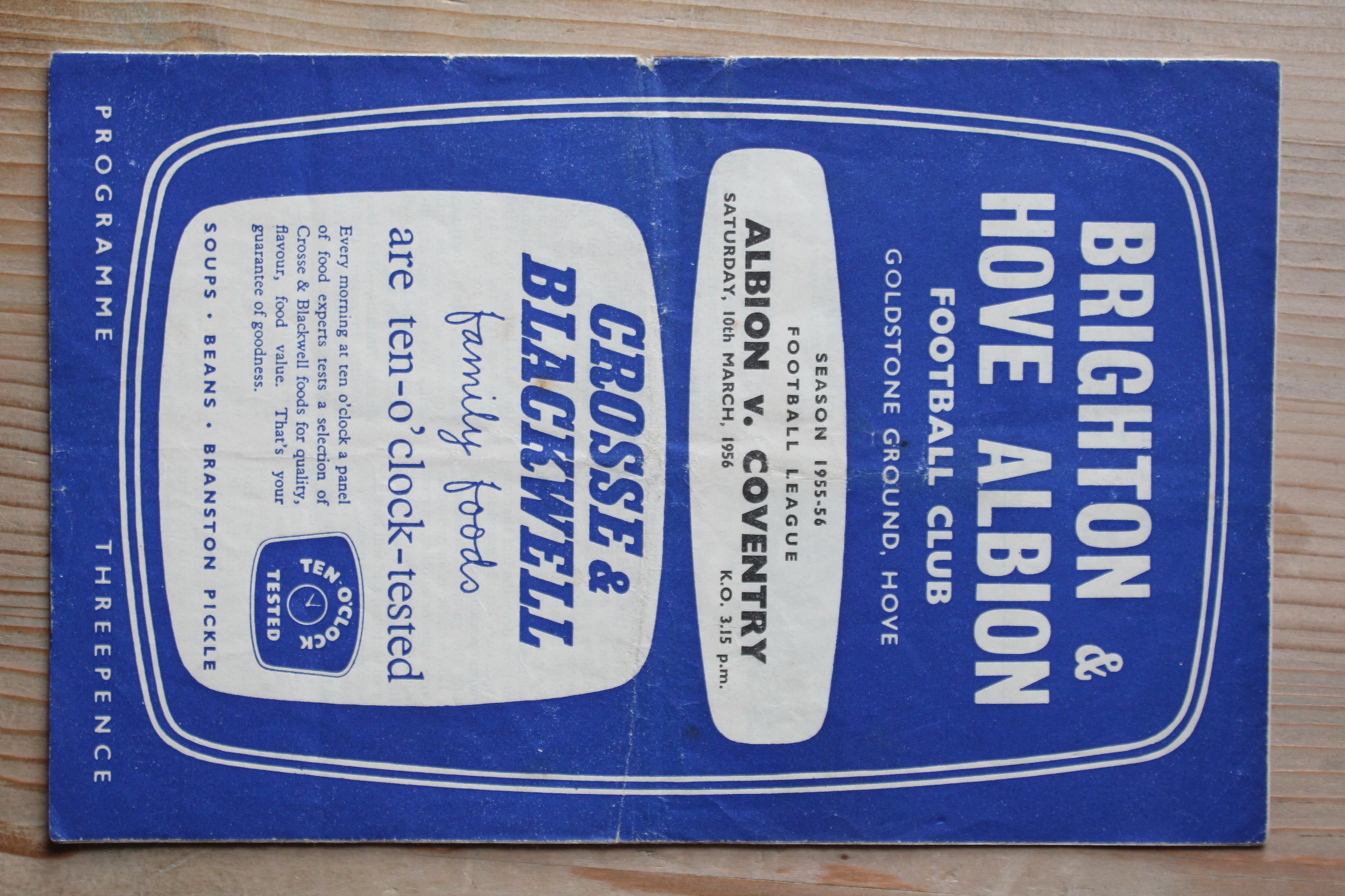 Brighton & Hove Albion FC v Coventry City FC