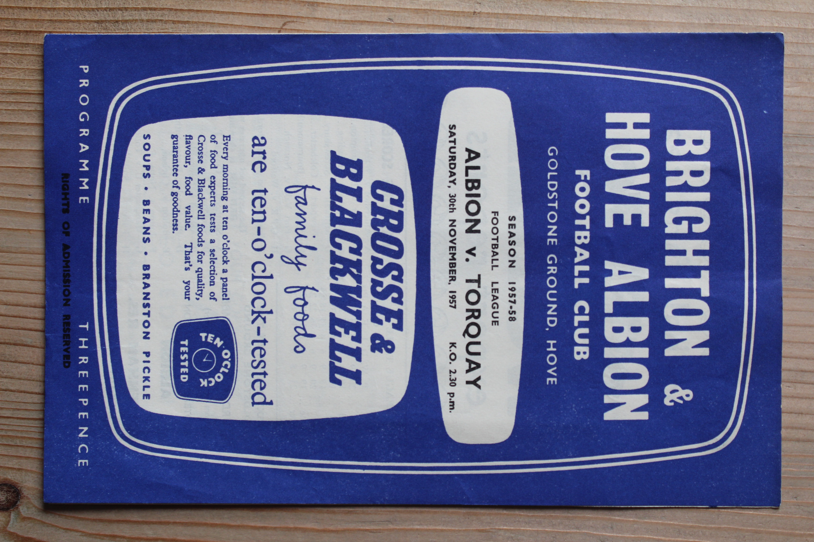 Brighton & Hove Albion FC v Torquay United FC
