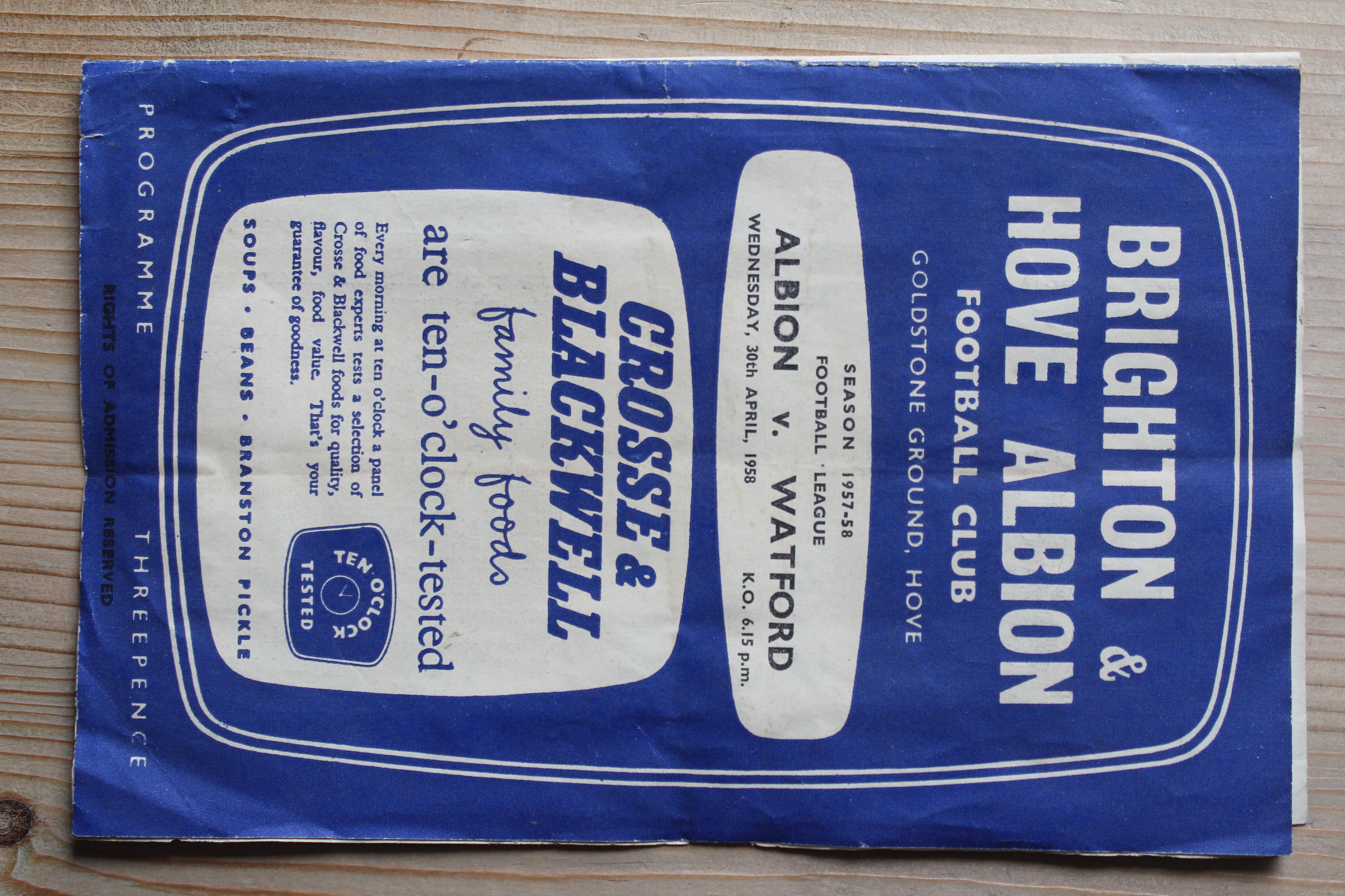 Brighton & Hove Albion FC v Watford FC