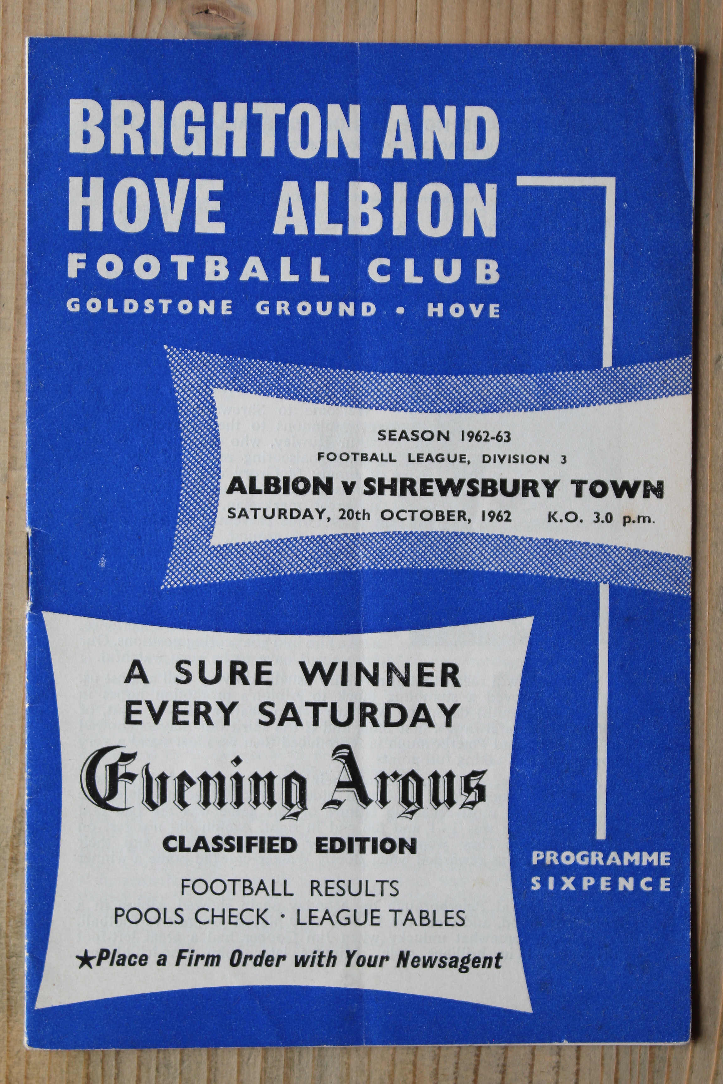 Brighton & Hove Albion FC v Shrewsbury Town FC