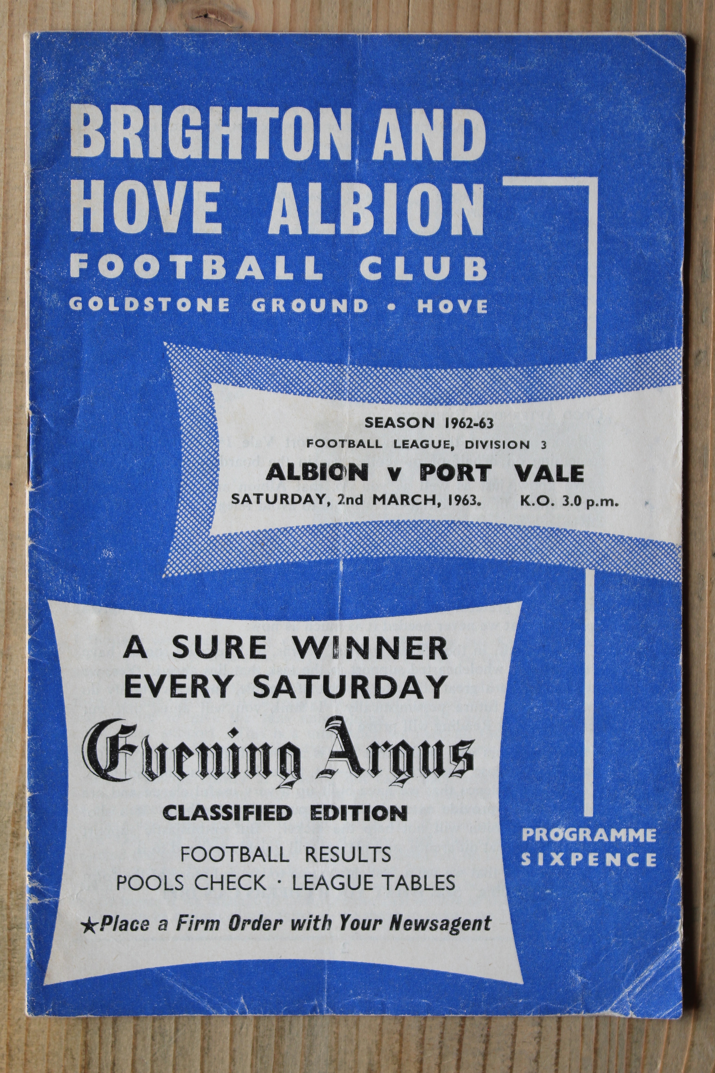 Brighton & Hove Albion FC v Port Vale FC