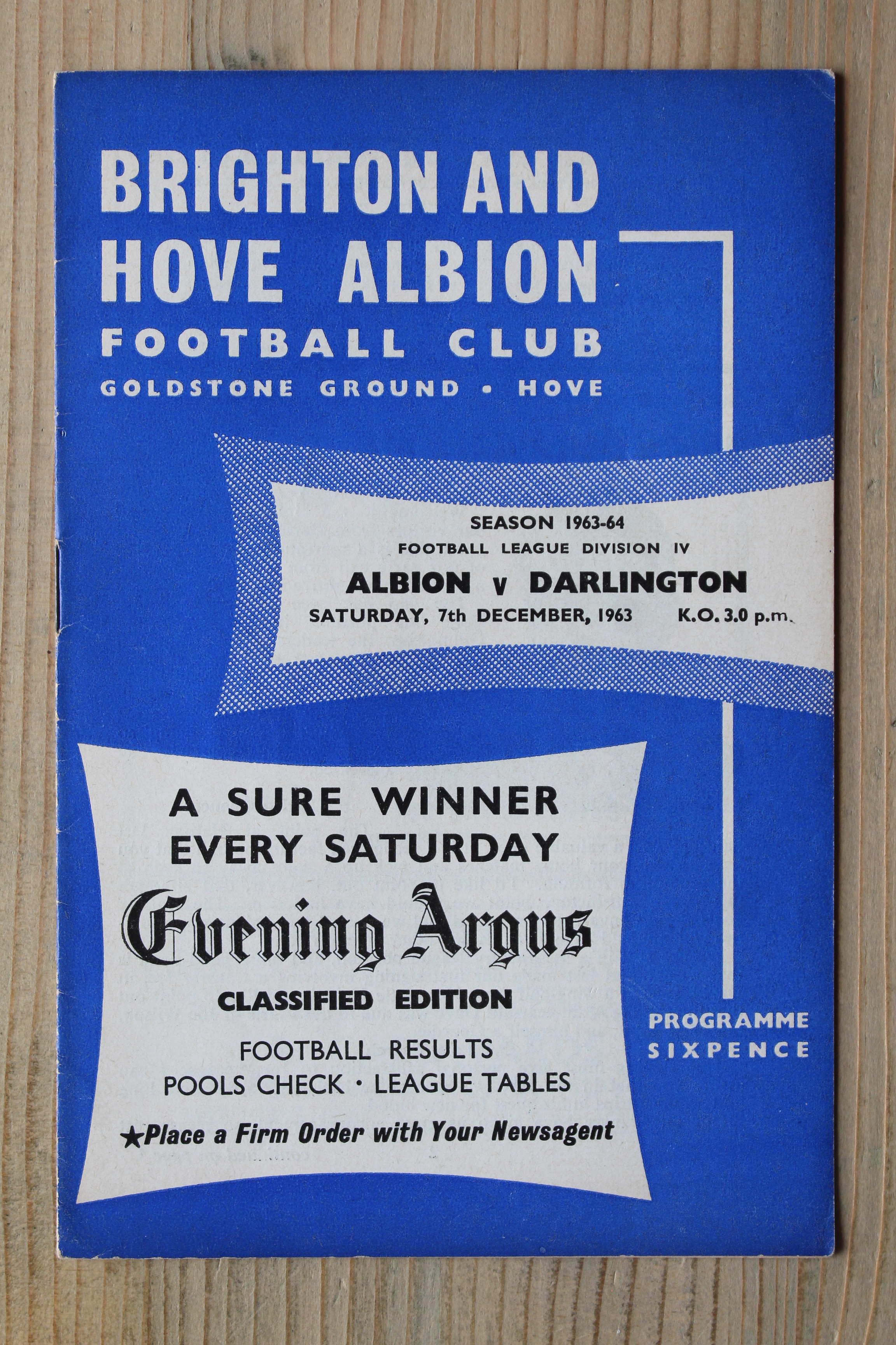 Brighton & Hove Albion FC v Darlington FC