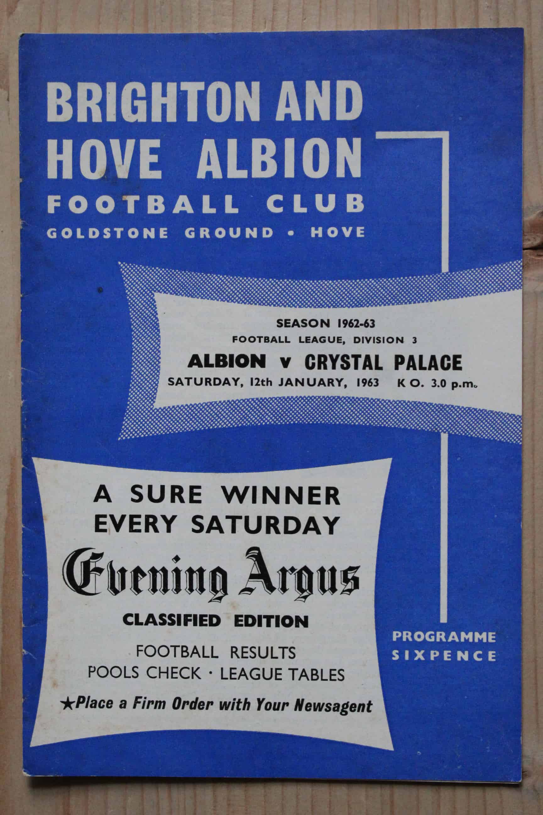 Brighton & Hove Albion FC v Crystal Palace FC