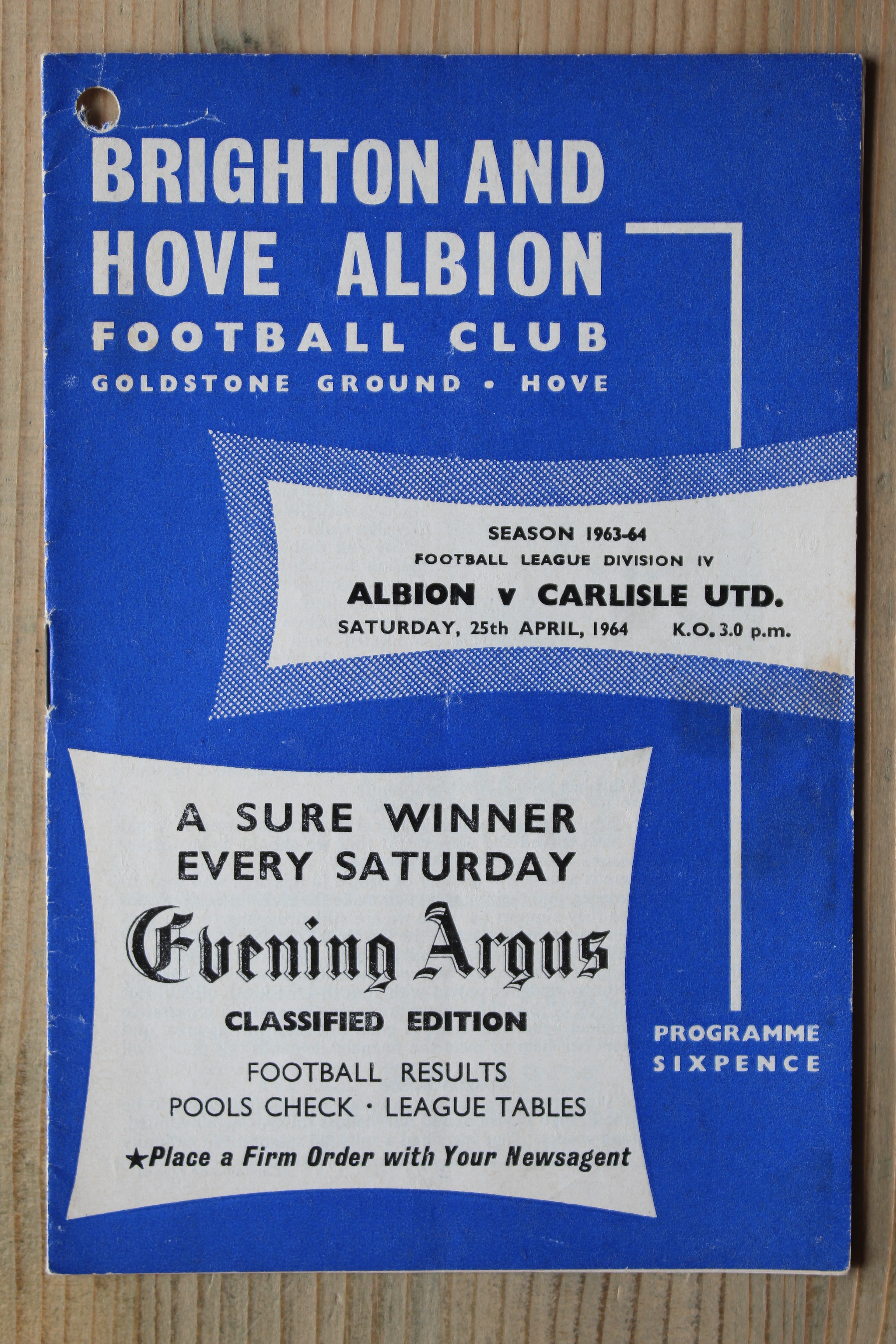 Brighton & Hove Albion FC v Carlisle United FC