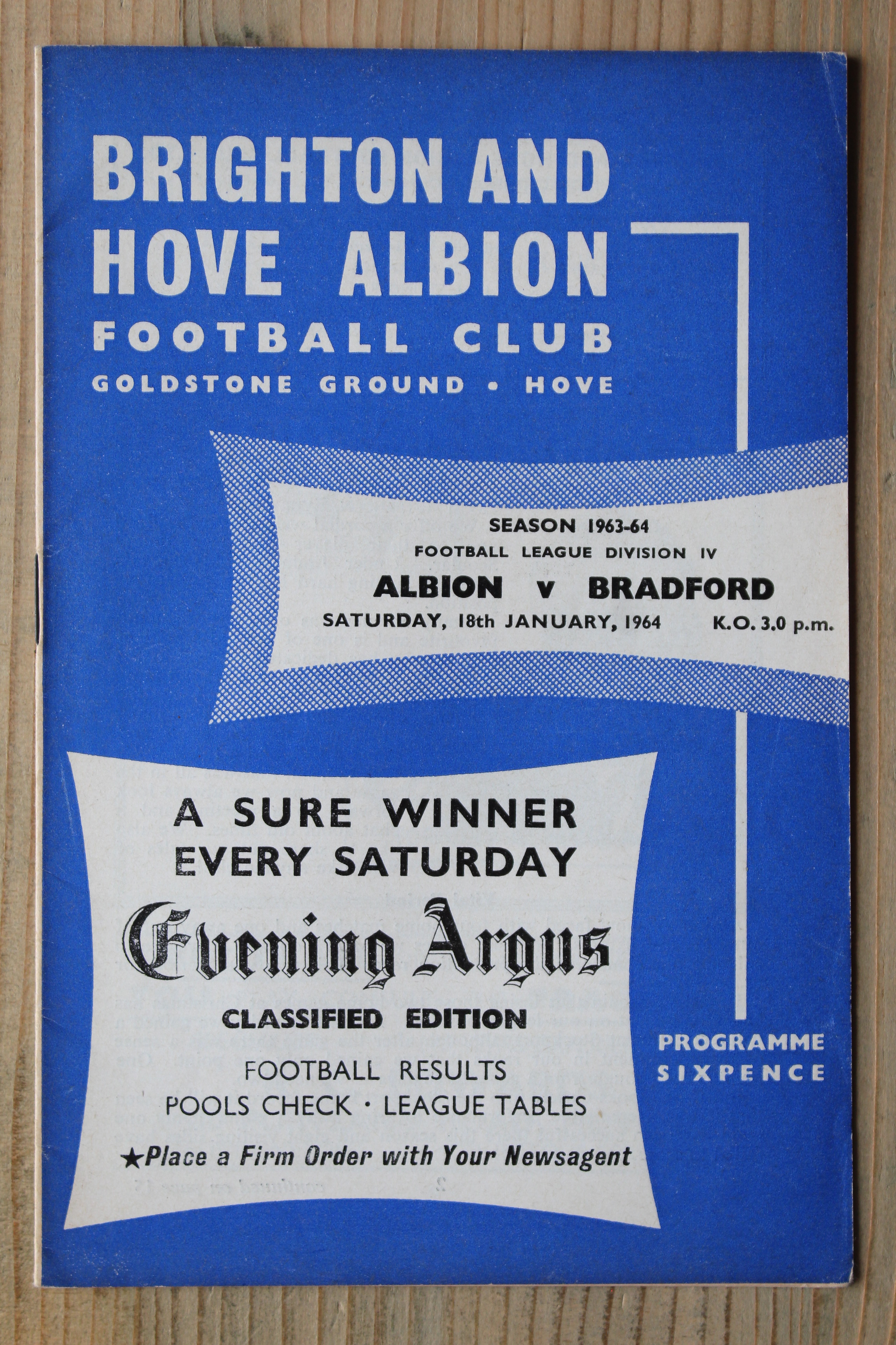 Brighton & Hove Albion FC v Bradford Park Avenue