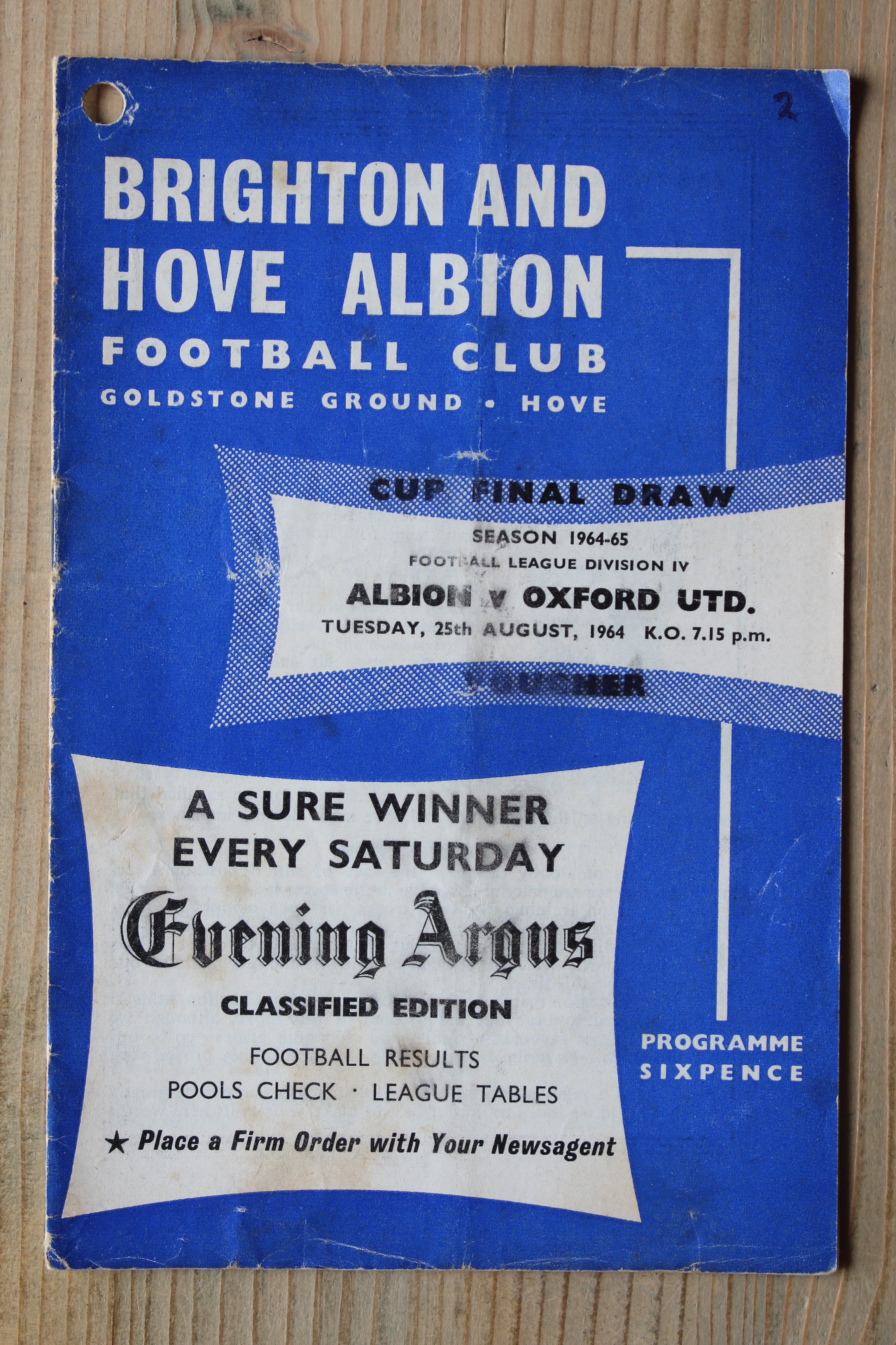 Brighton & Hove Albion FC v Oxford United FC