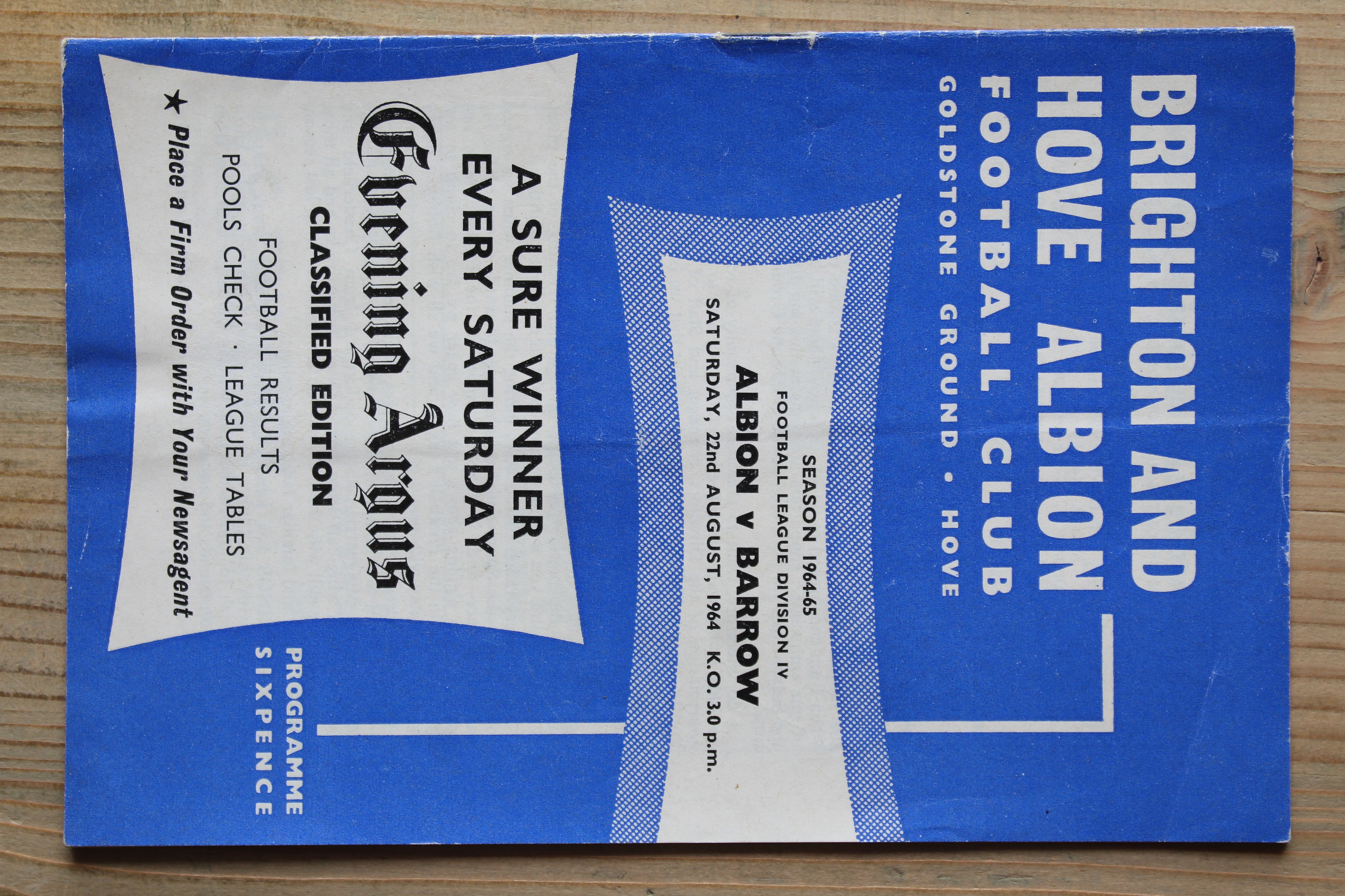 Brighton & Hove Albion FC v Barrow