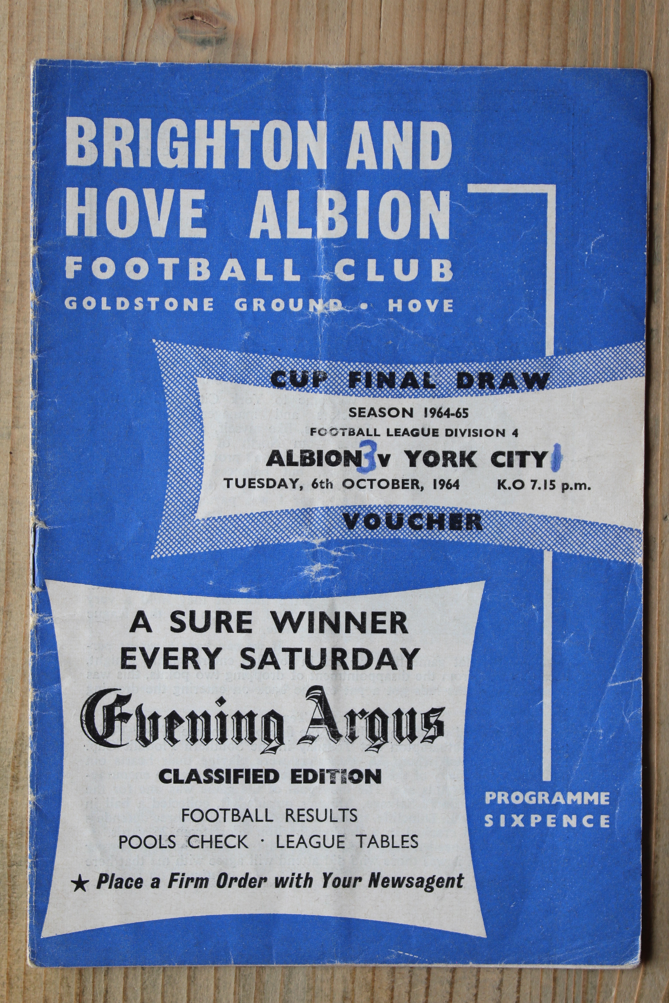Brighton & Hove Albion FC v York City FC
