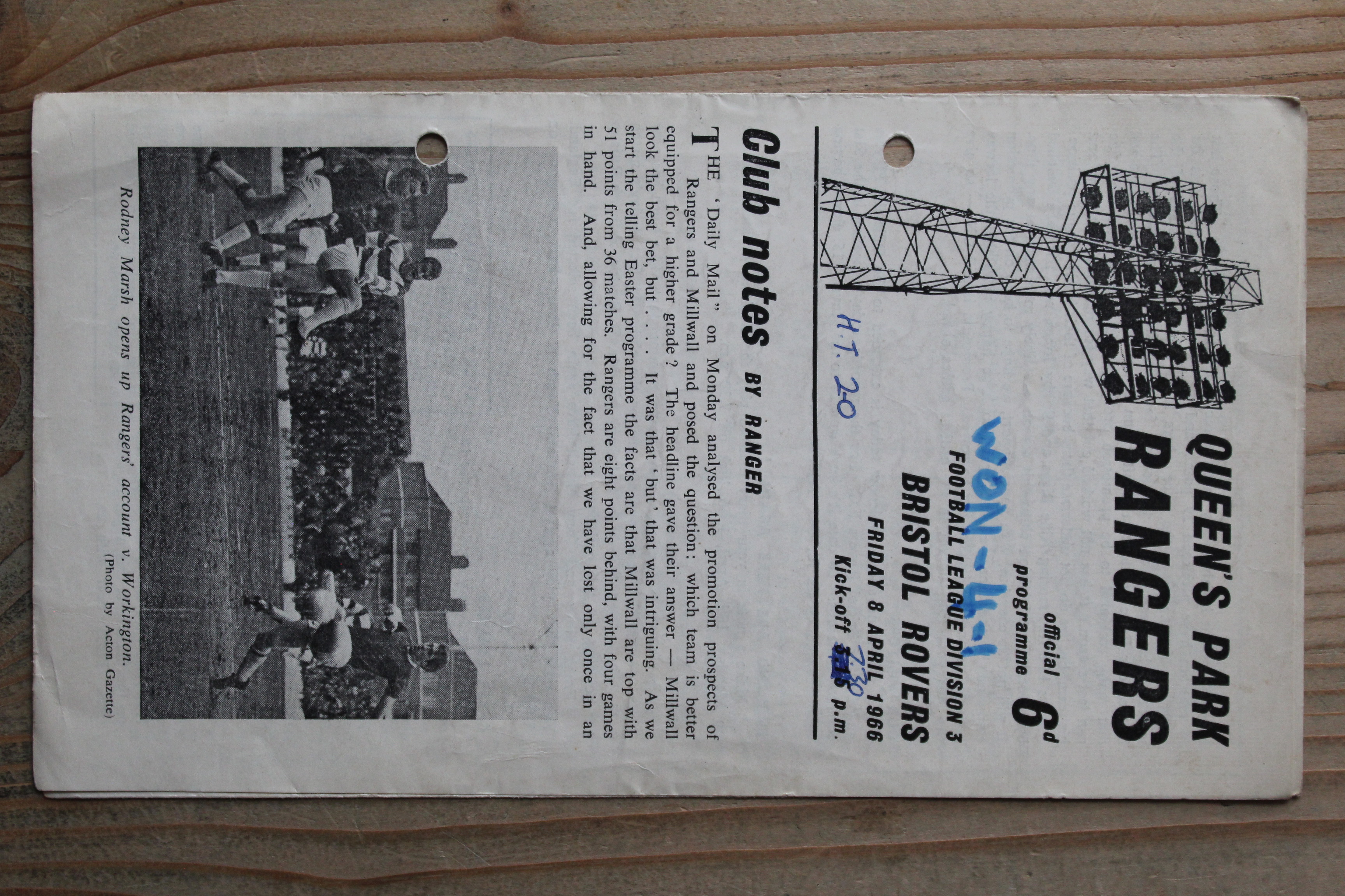 Queens Park Rangers FC v Bristol Rovers FC