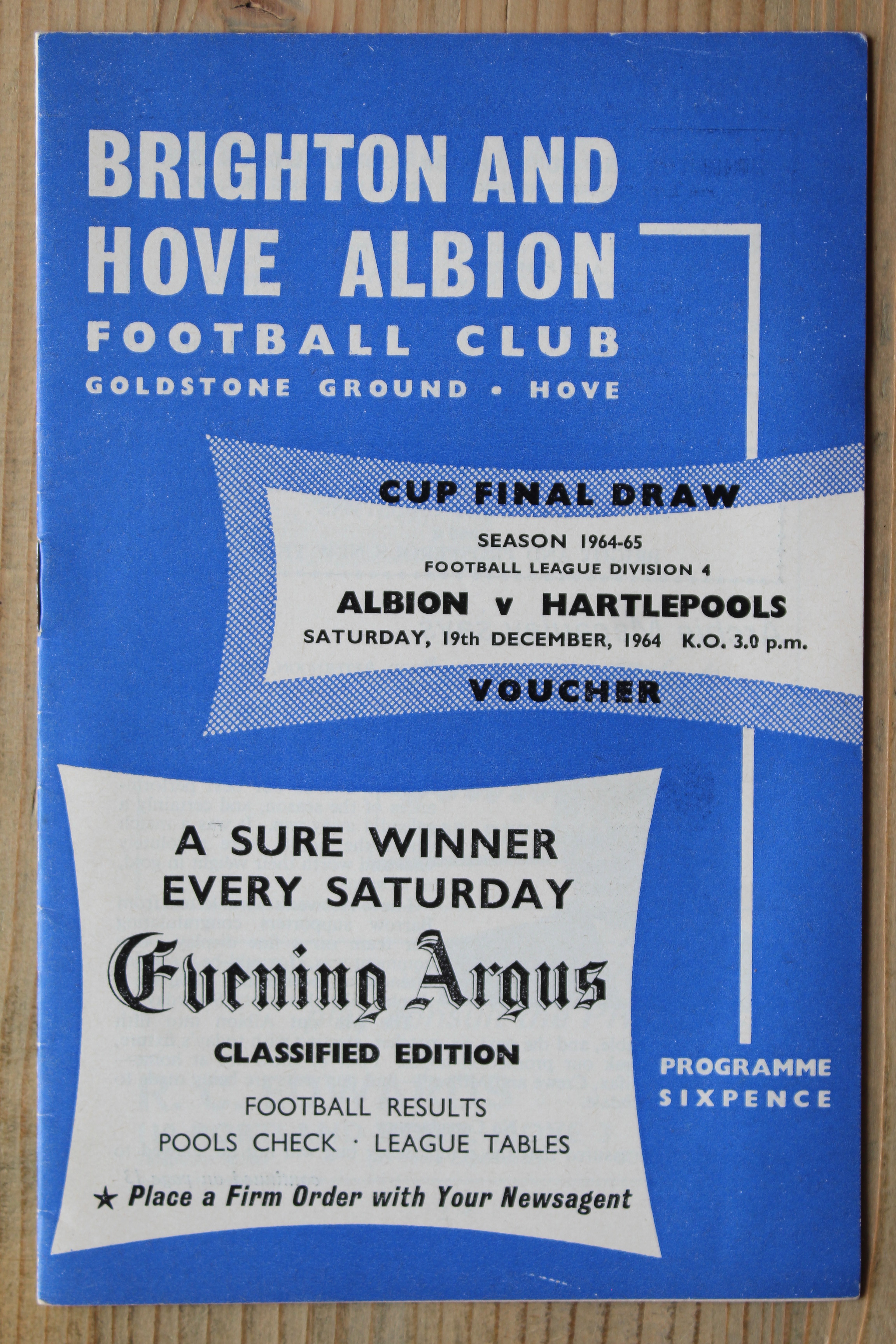 Brighton & Hove Albion FC v Hartlepool United