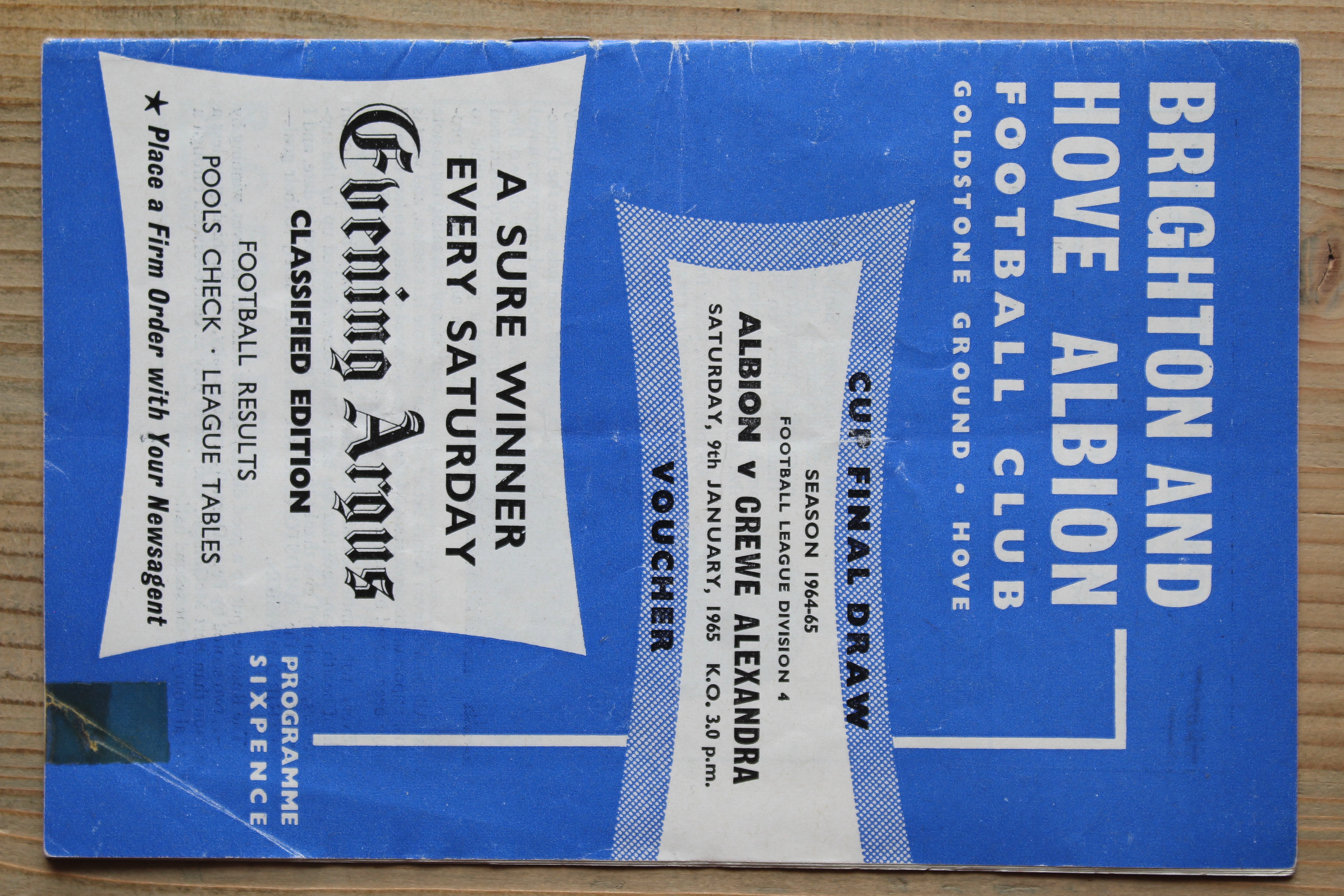 Brighton & Hove Albion FC v Crewe Alexandra FC
