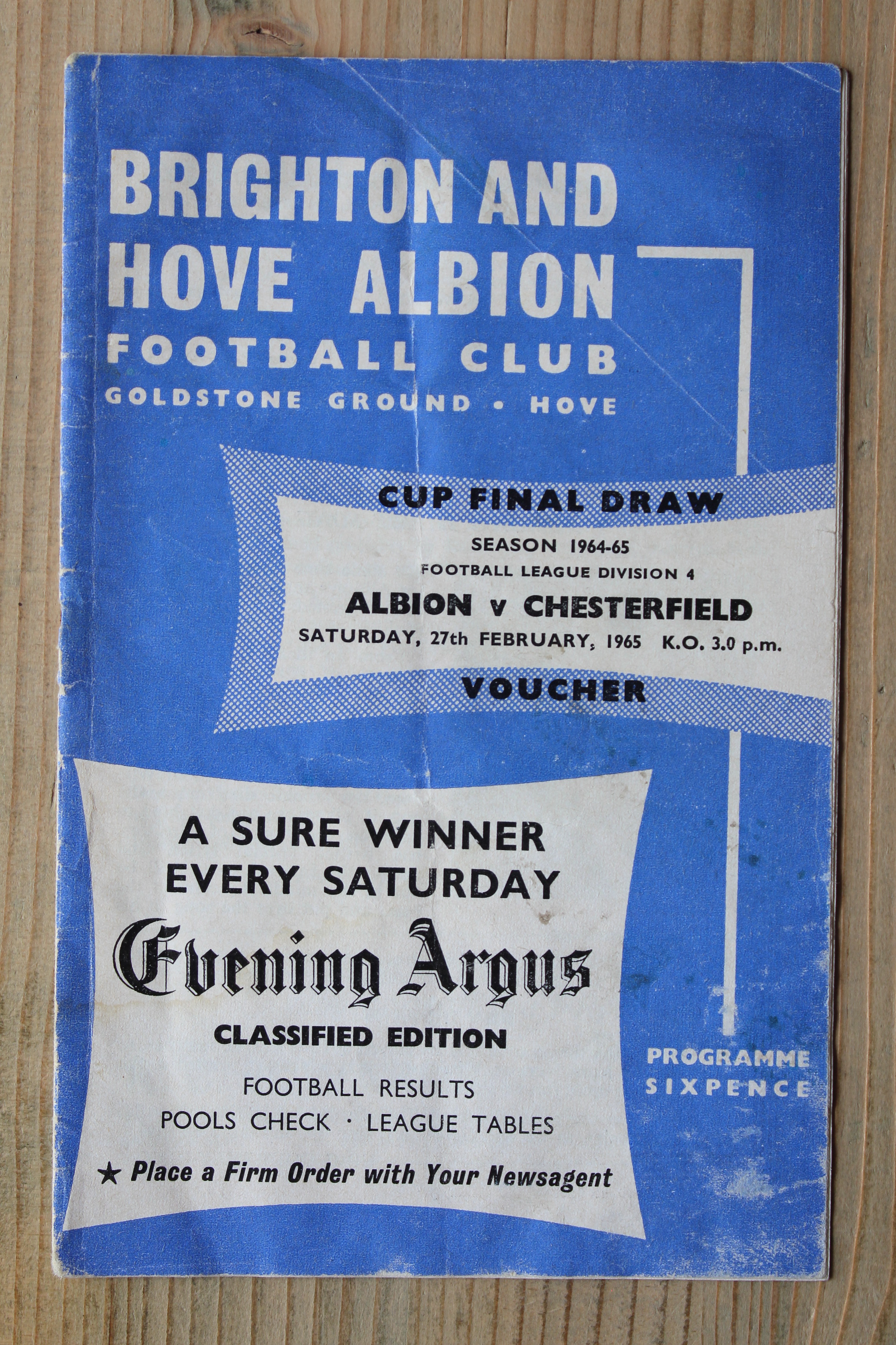 Brighton & Hove Albion FC v Chesterfield FC