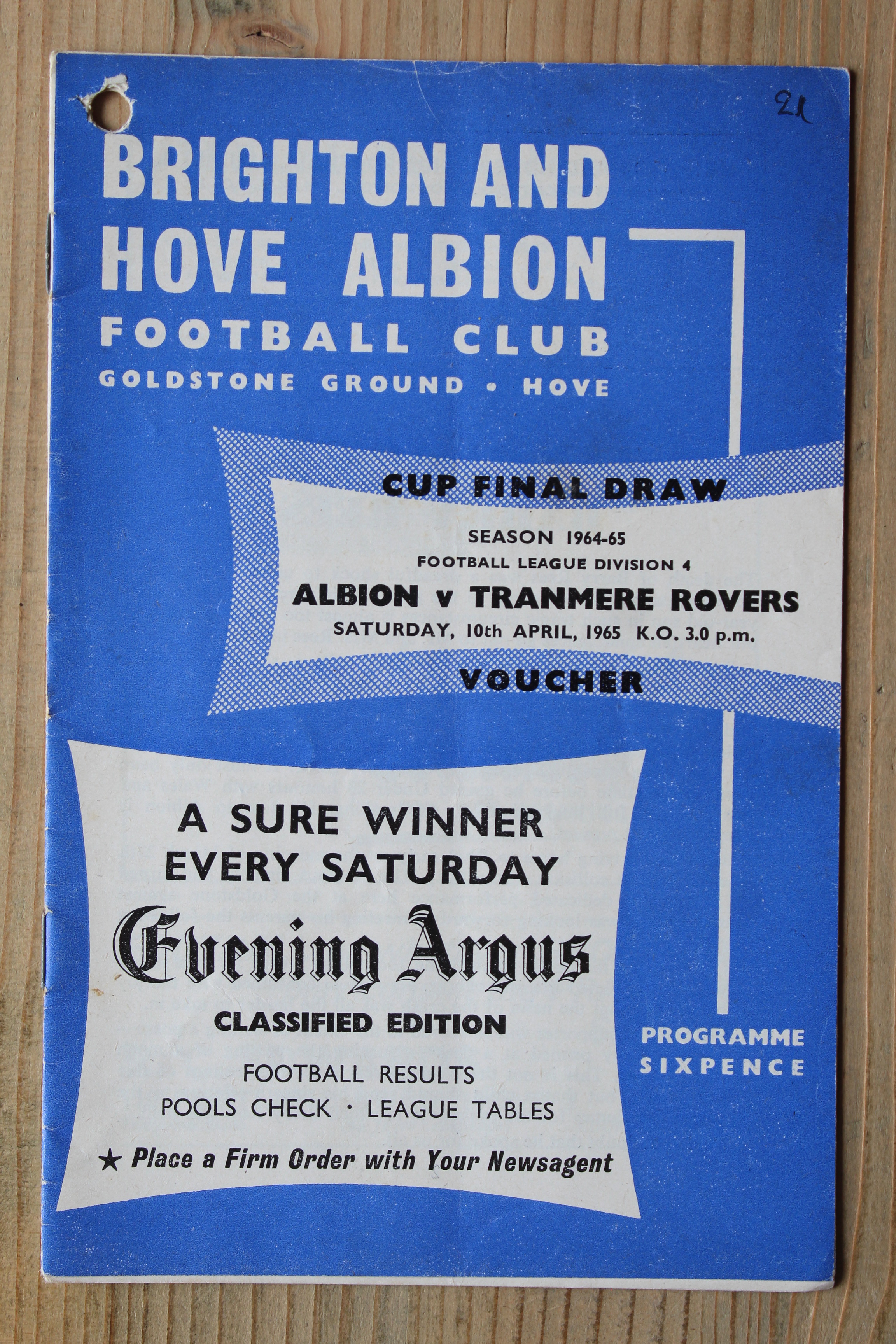 Brighton & Hove Albion FC v Tranmere Rovers FC