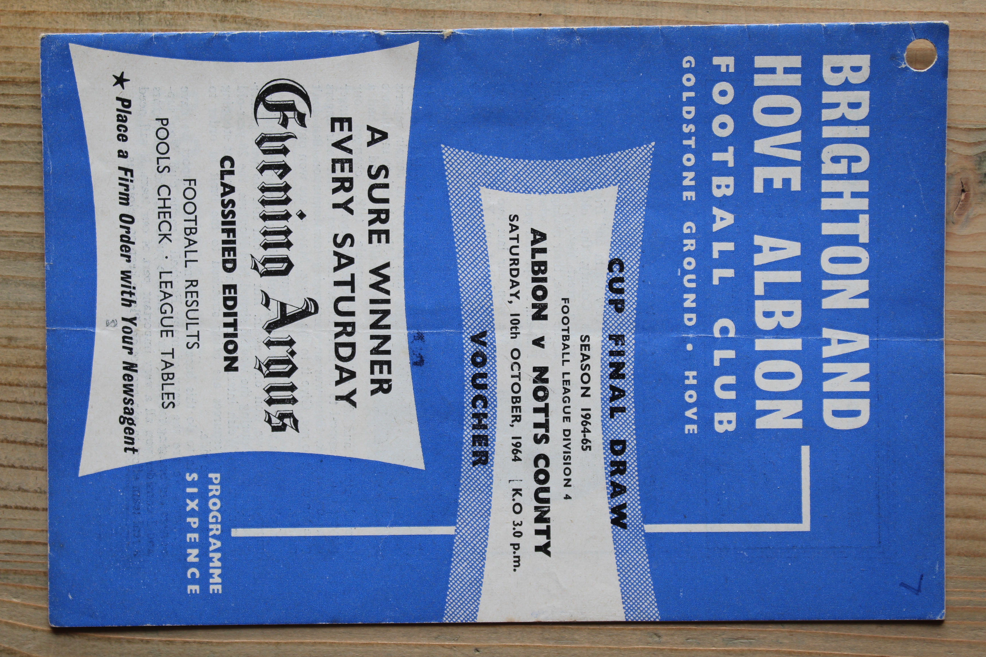 Brighton & Hove Albion FC v Notts County FC