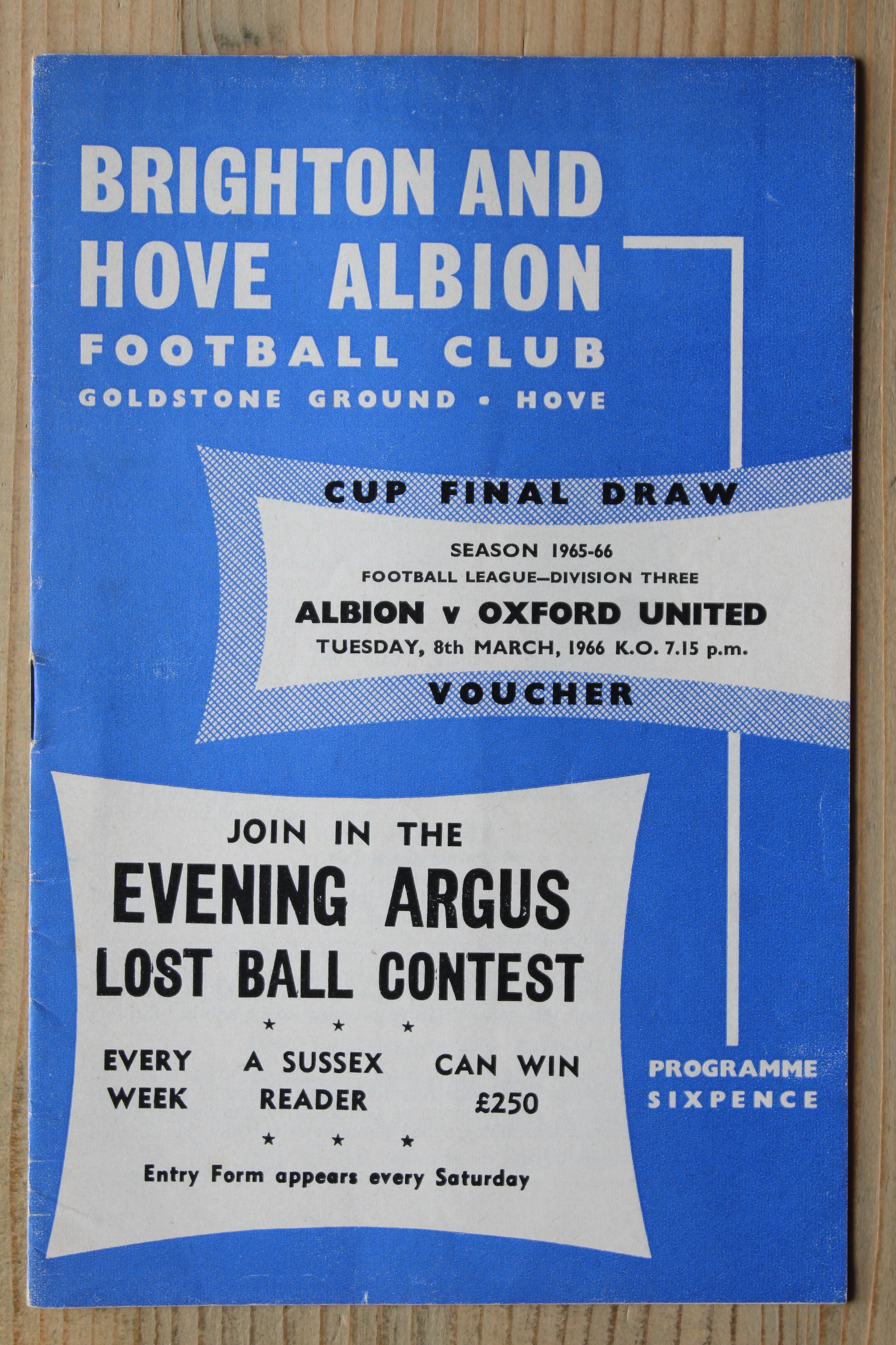 Brighton & Hove Albion FC v Oxford United FC