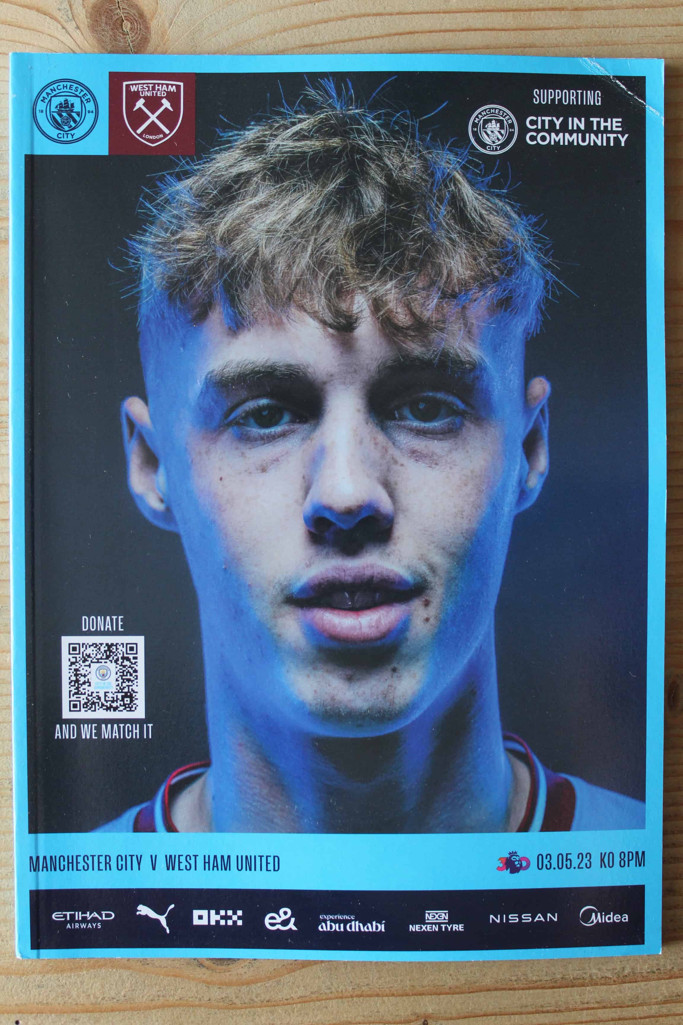Manchester City FC v West Ham United FC