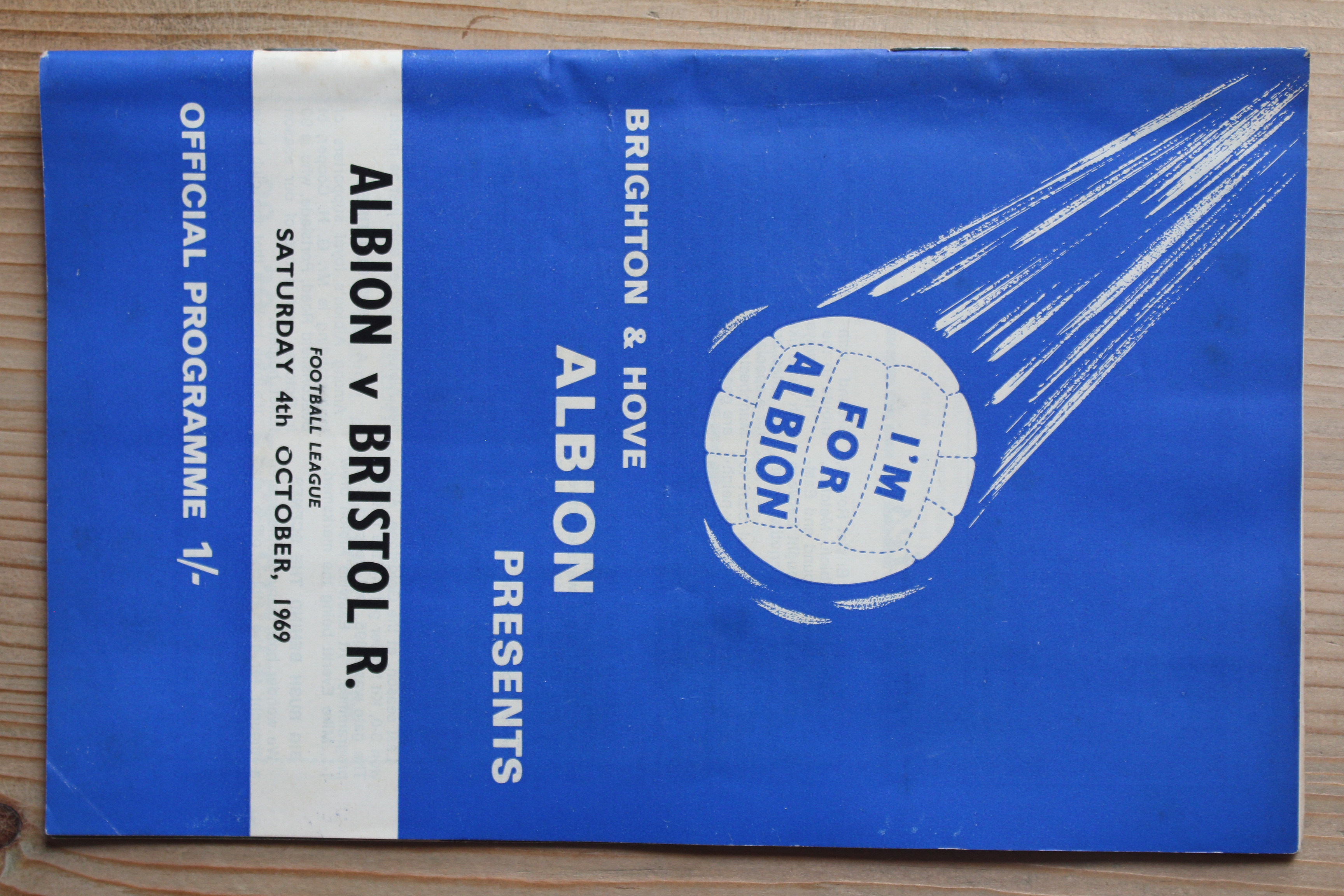 Brighton & Hove Albion FC v Bristol Rovers FC