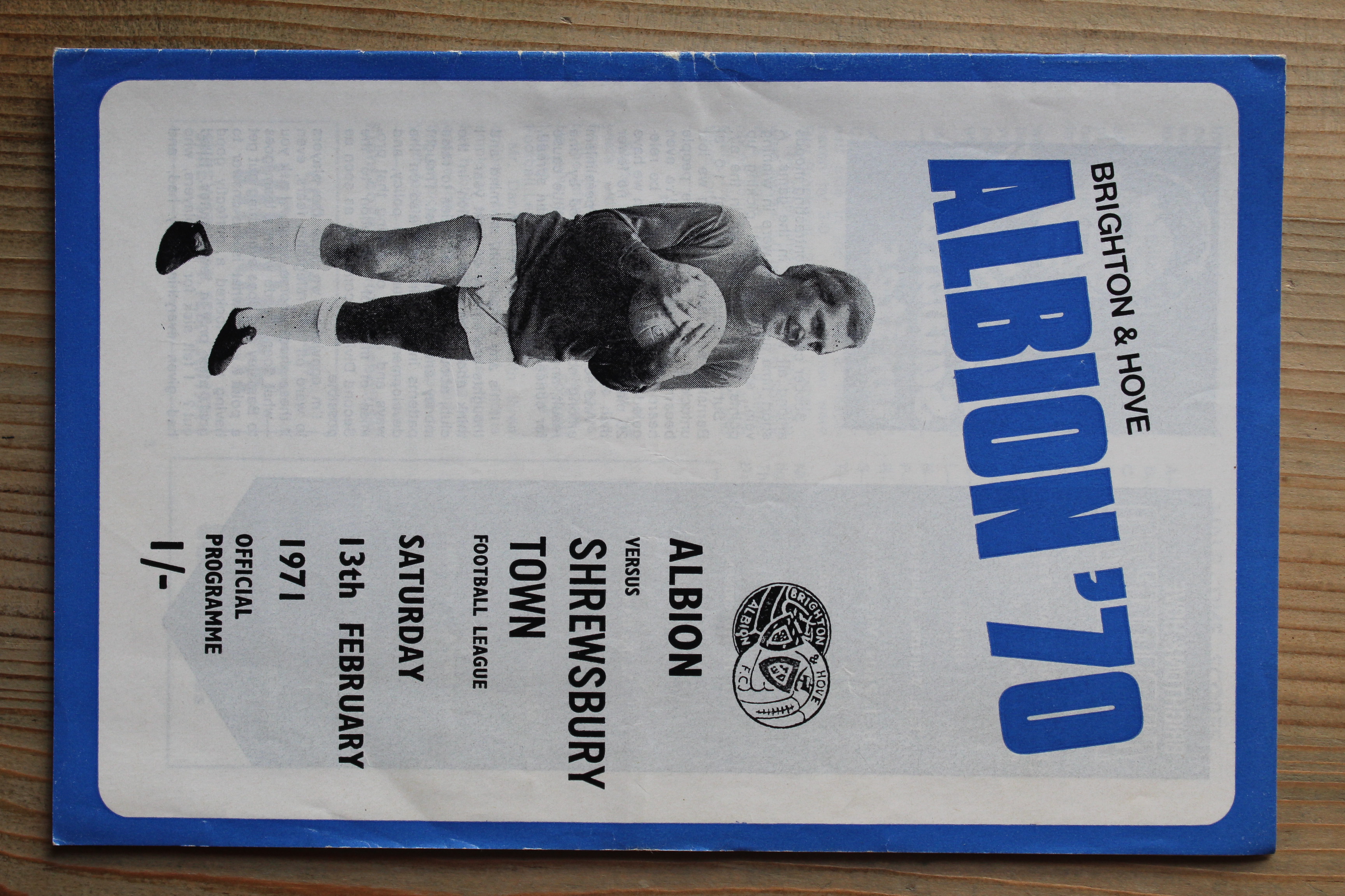 Brighton & Hove Albion FC v Shrewsbury Town FC