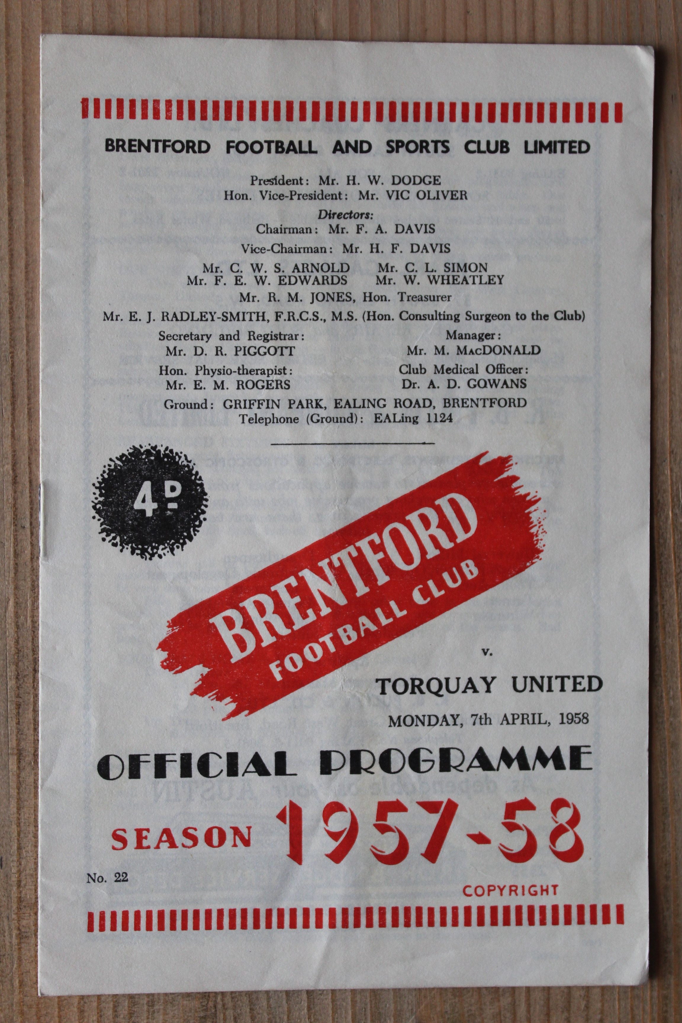 Brentford FC v Torquay United FC