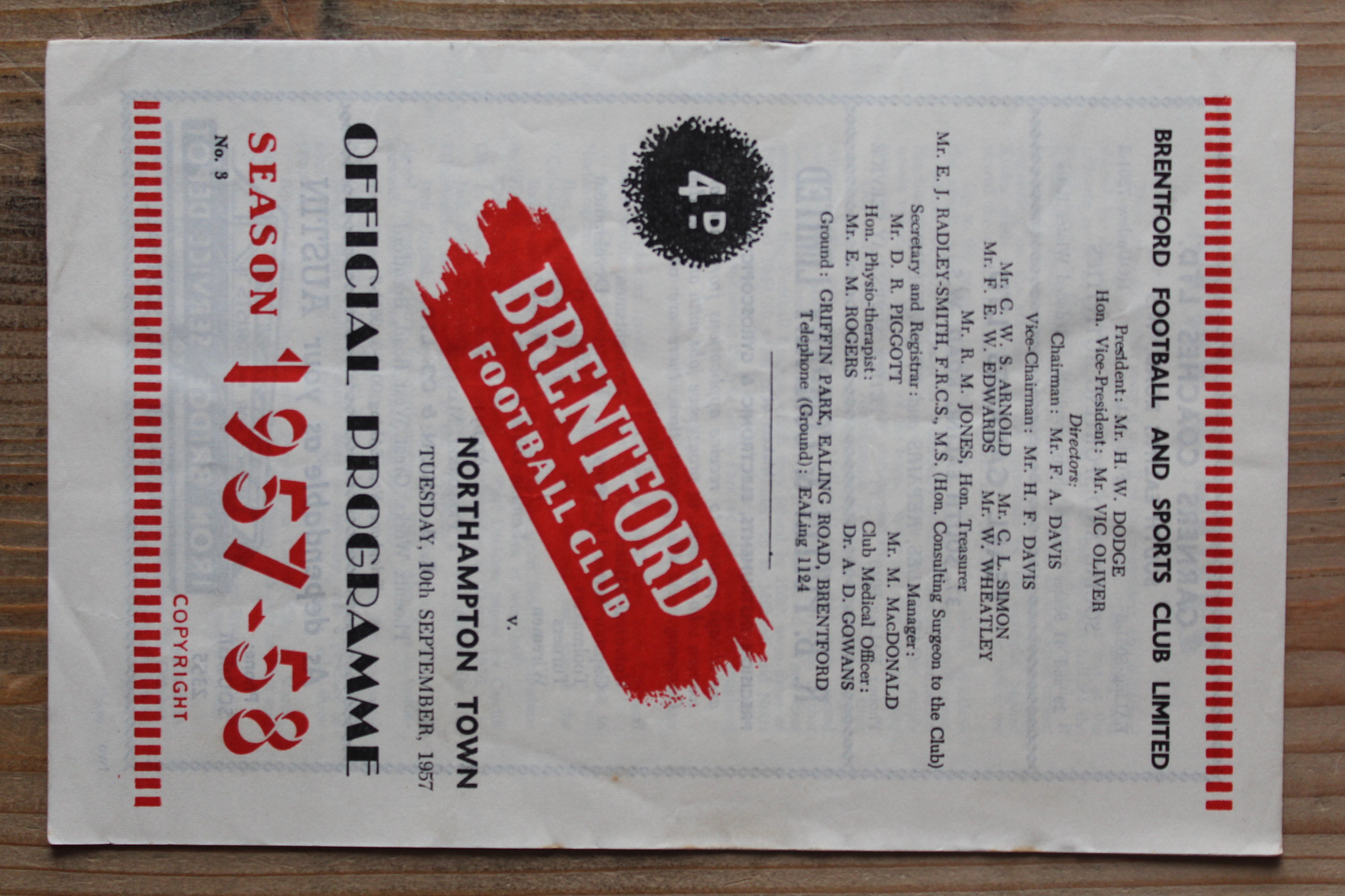 Brentford FC v Northampton Town FC